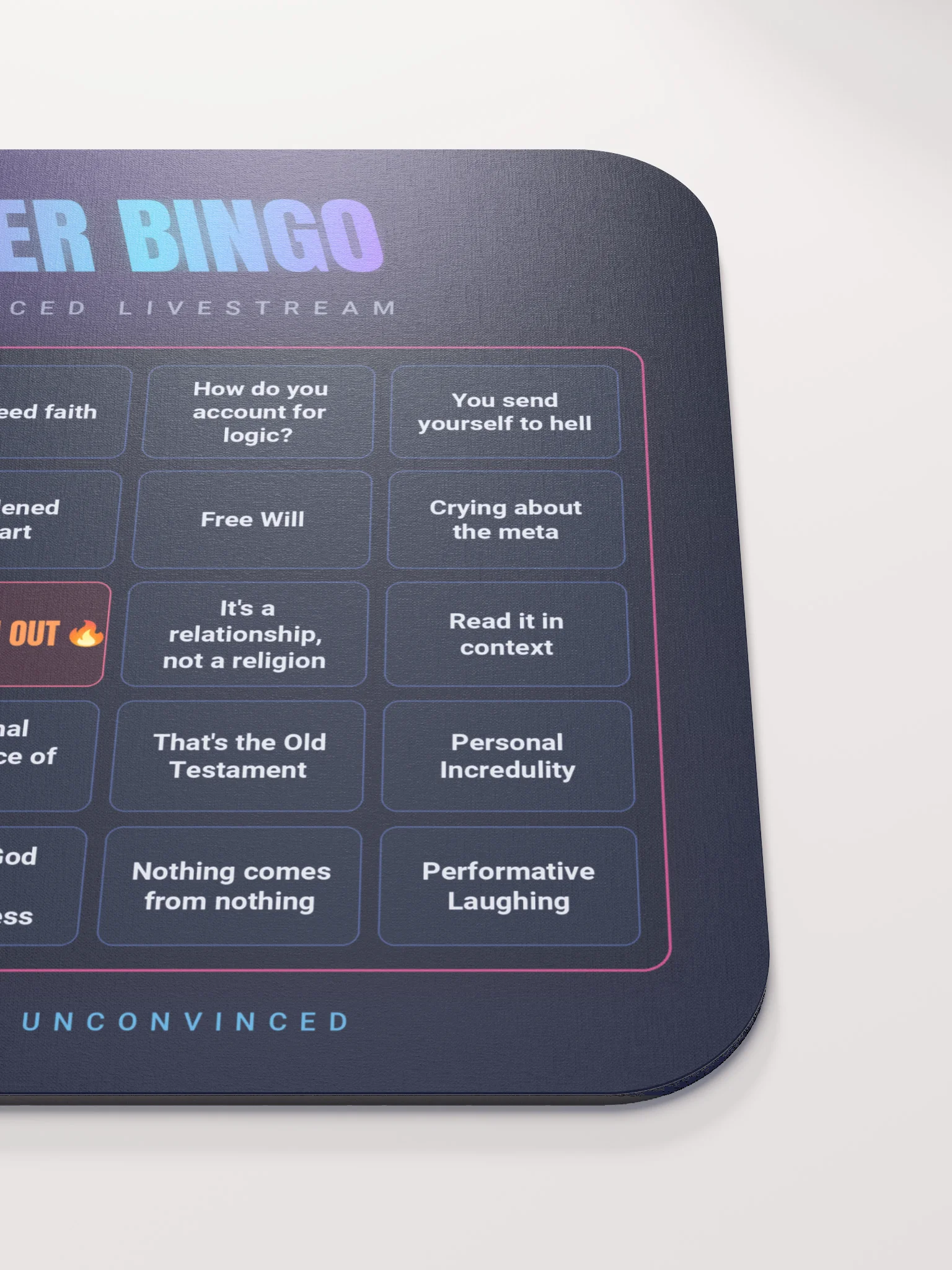 Believer Bingo — Mousepad product image (6)