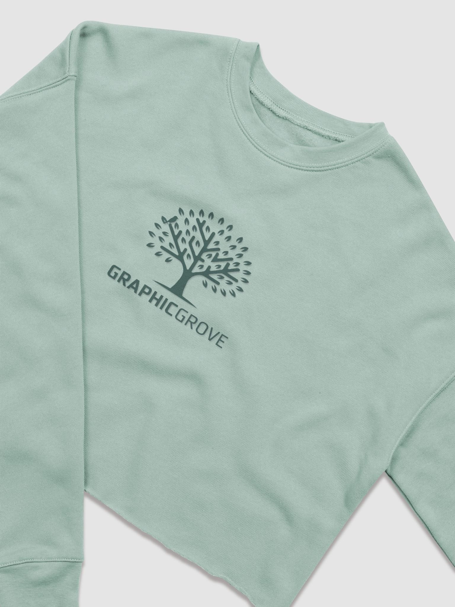 Graphic Grove Women's Fleece Crop Sweatshirt - Exclusive Tree Design product image (5)