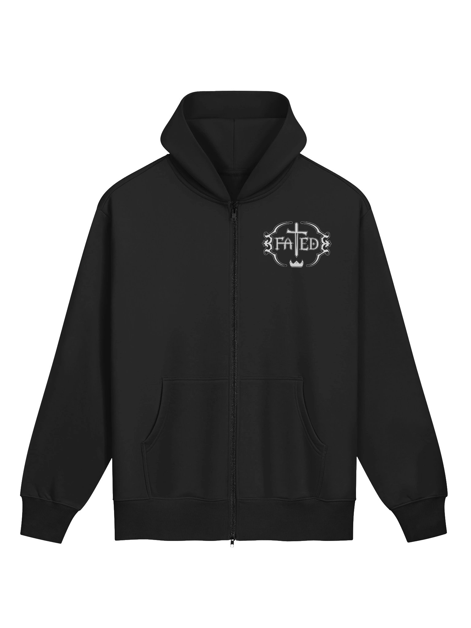 Fated Classic Logo Premium Heavyweight Zip Hoodie product image (1)