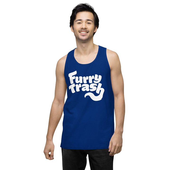 Furry Trash Tank – Bubble Logo (White Print) product image (44)