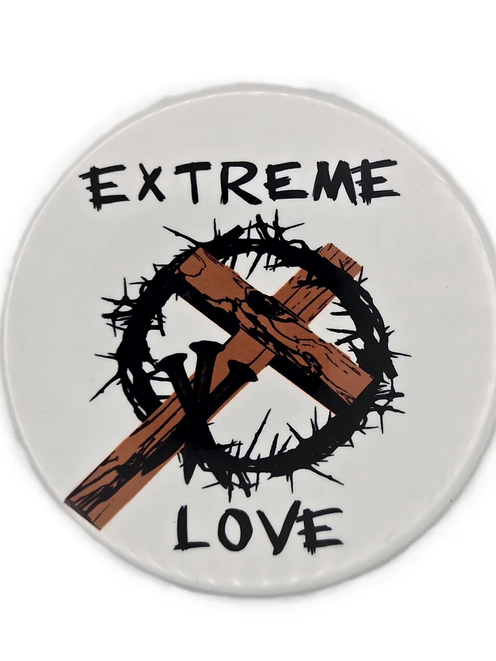 Extreme Love Round Ceramic Coaster product image (1)