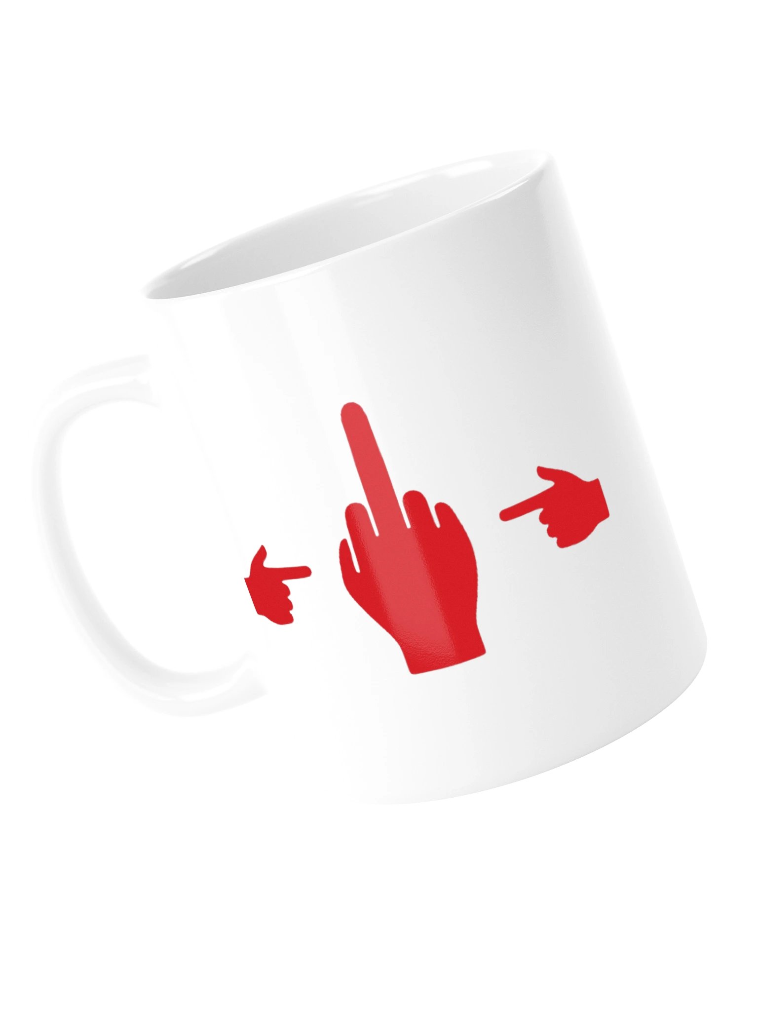 No ShopCo Middle Finger Mug - Red Artwork product image (5)