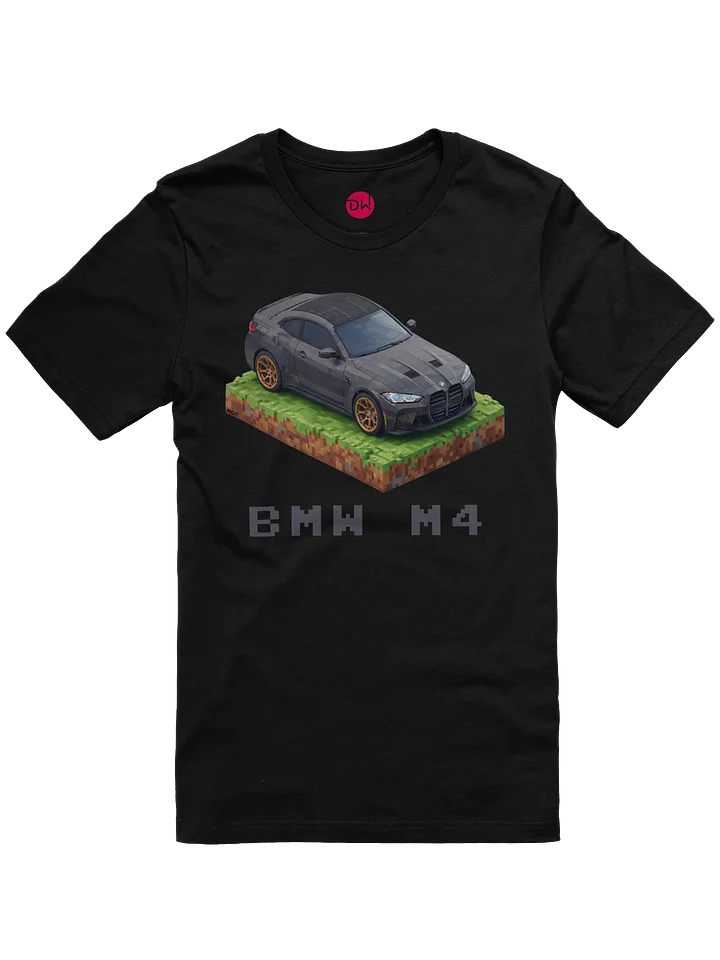 Black BMW M4 Shirt (Pixel, Retro, Minecraft) product image (9)