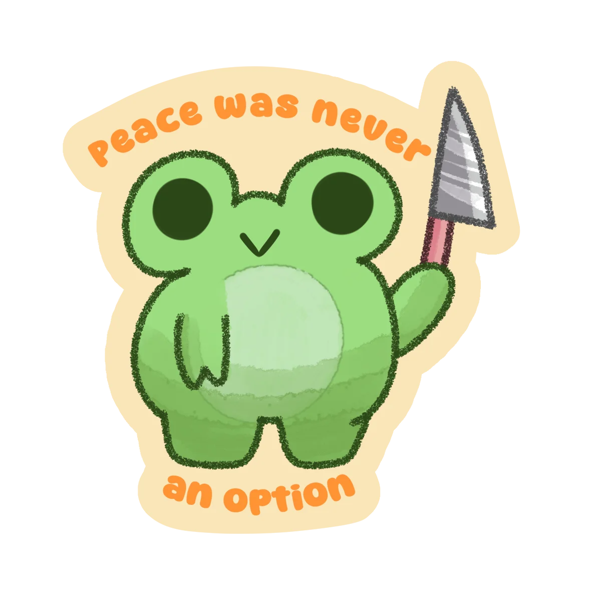 Peace Was Never An Option Sticker product image (5)