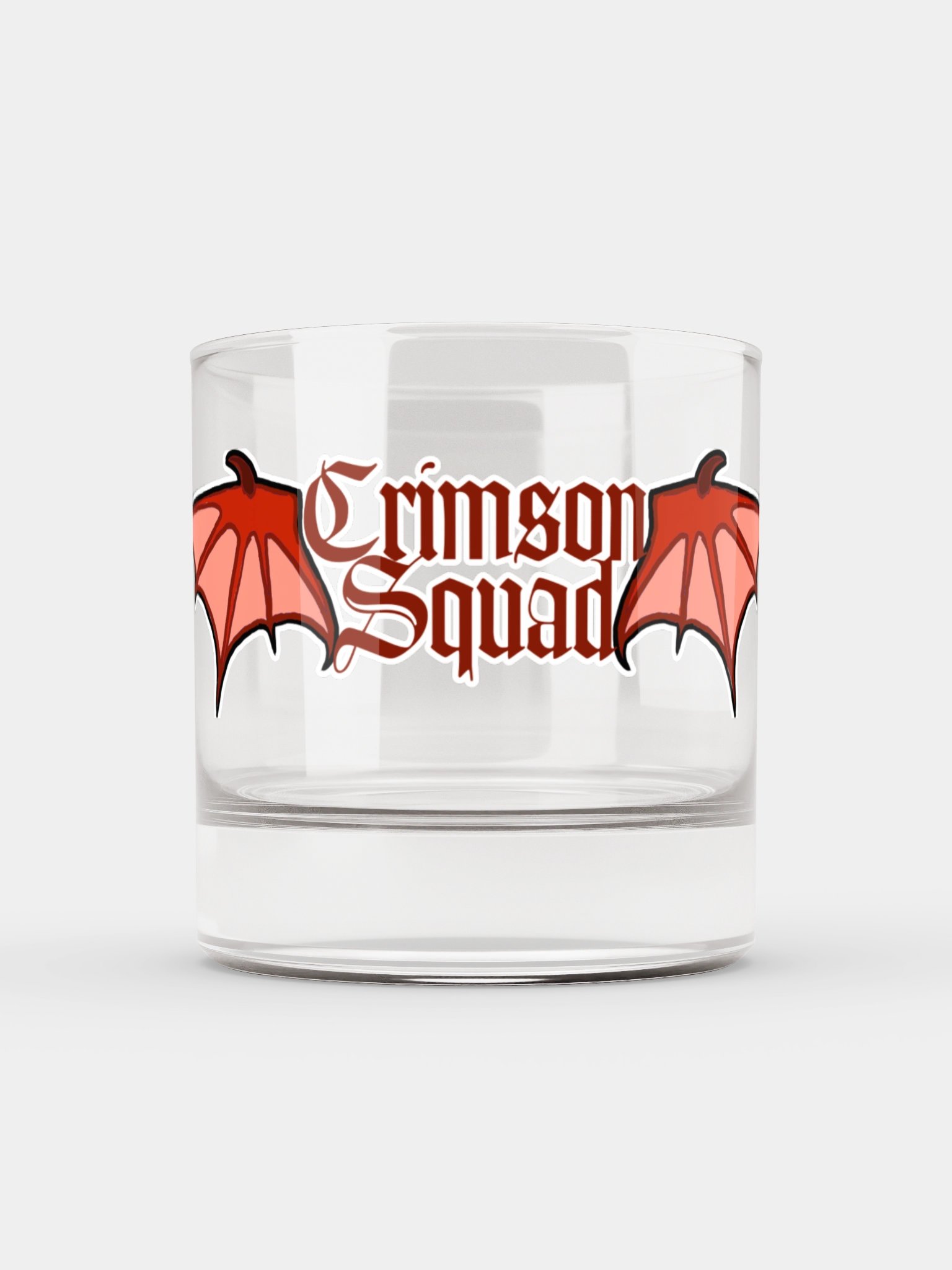 Crimson Squad Rocks Glass product image (1)