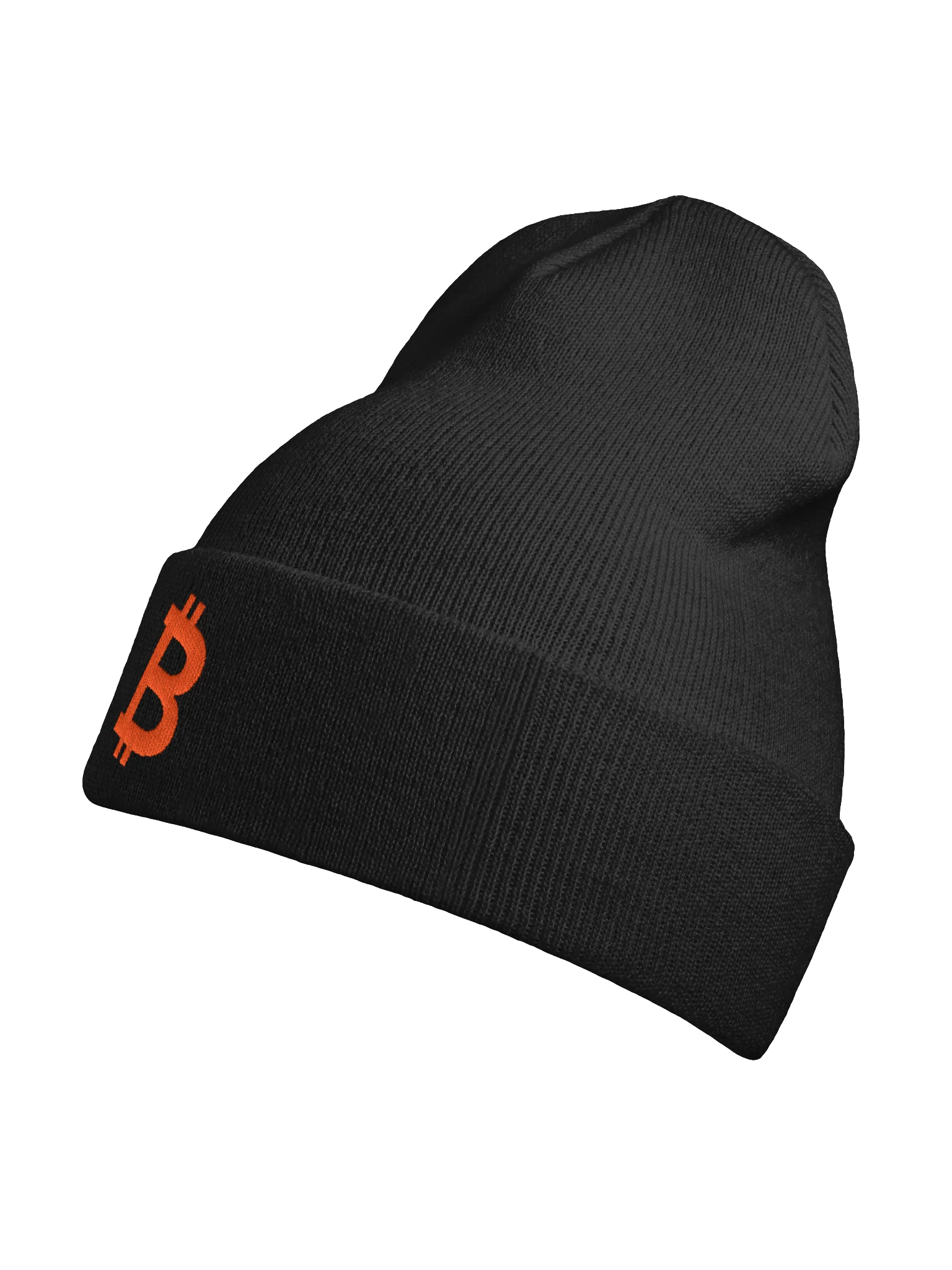 Slanted Bitcoin Embroidered Beanie product image (9)