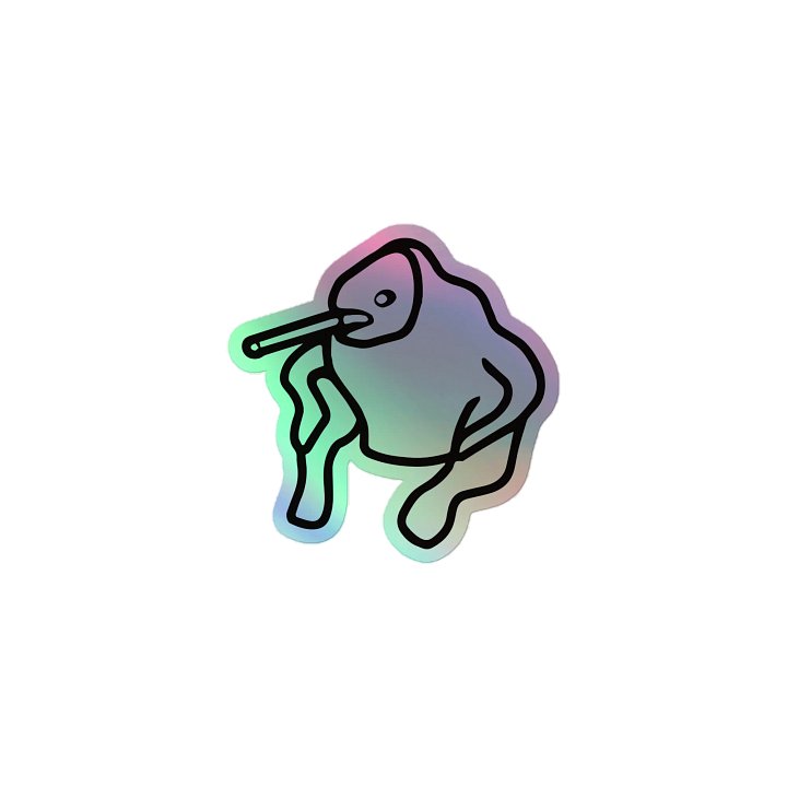 Sillybutts Simplified Logo Sticker (Holographic) product image (1)