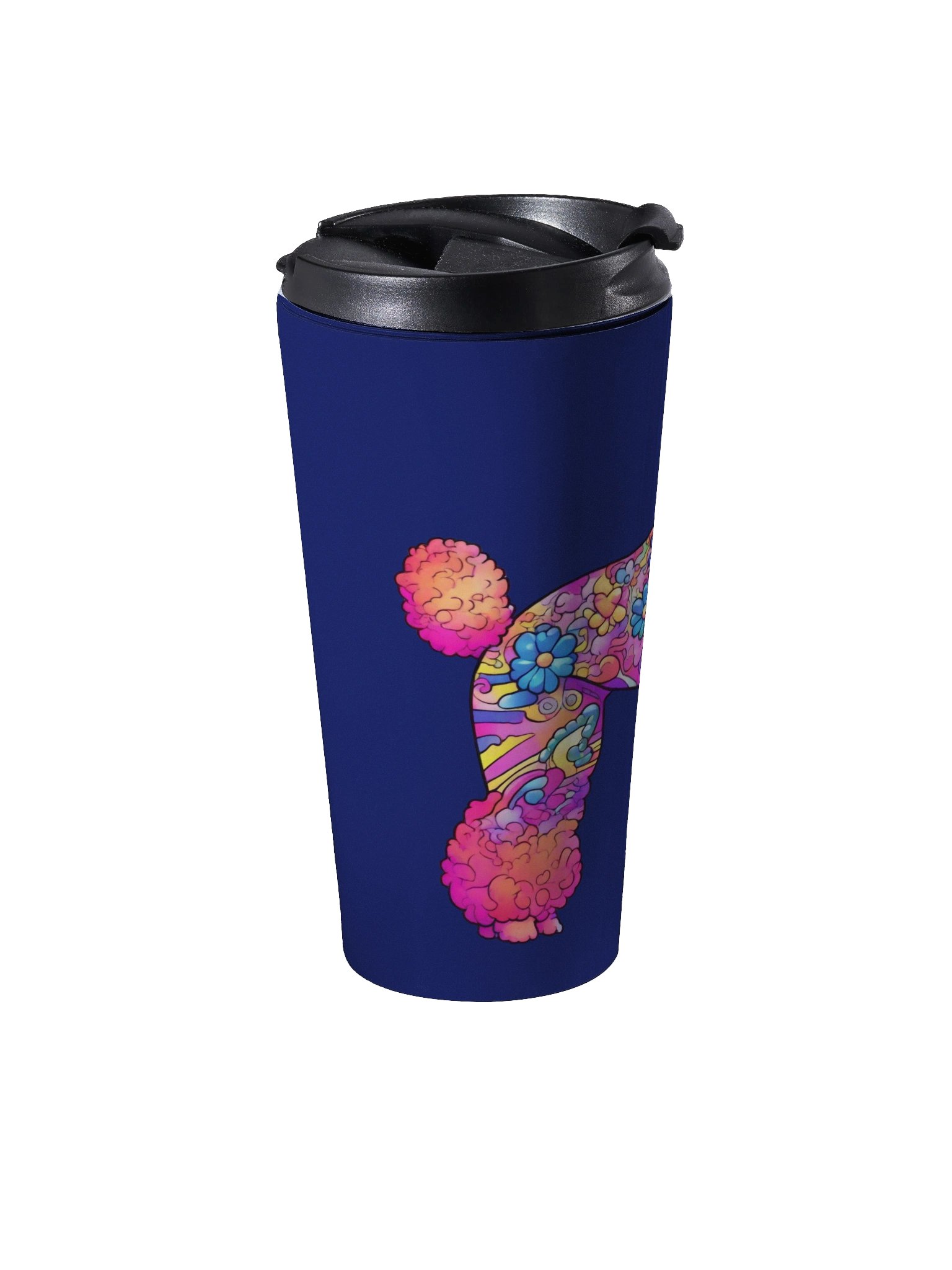 Flower Power Poodle #1 - Stainless Steel Travel Mug product image (3)