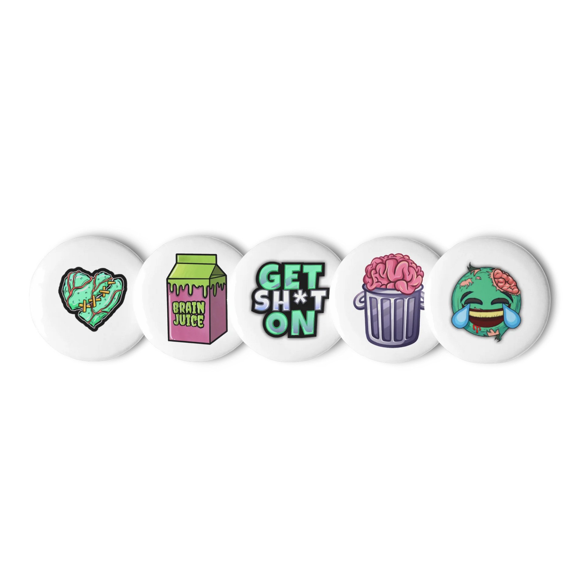 KillrZombie Emote Pin Buttons Set 1 product image (1)