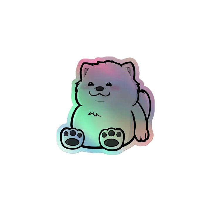 Byte Chonk Holographic Sticker product image (1)