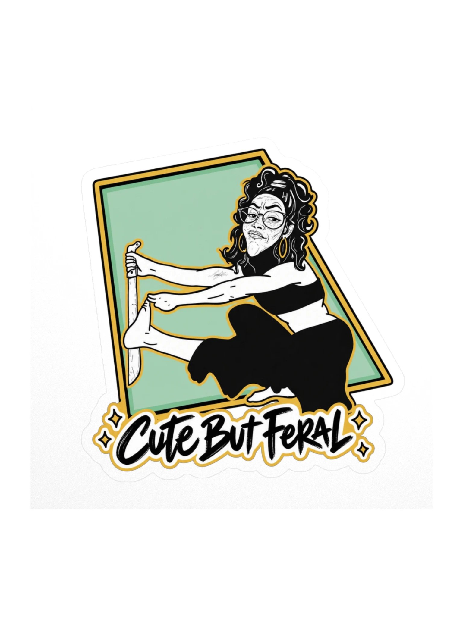Lyn After Dark — Cute But Feral Sticker product image (1)