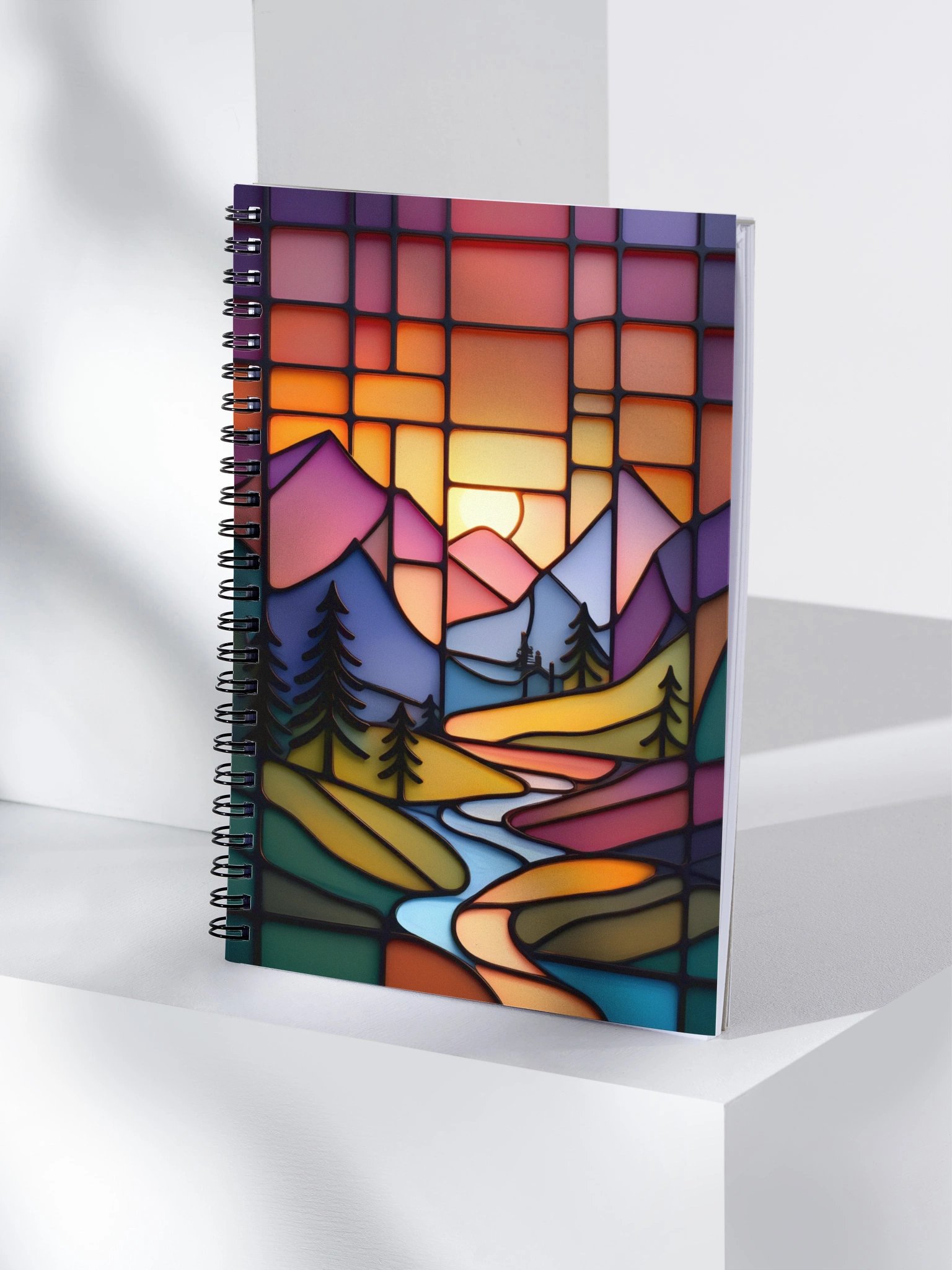 Sunset Mosaic Spiral Notebook product image (4)