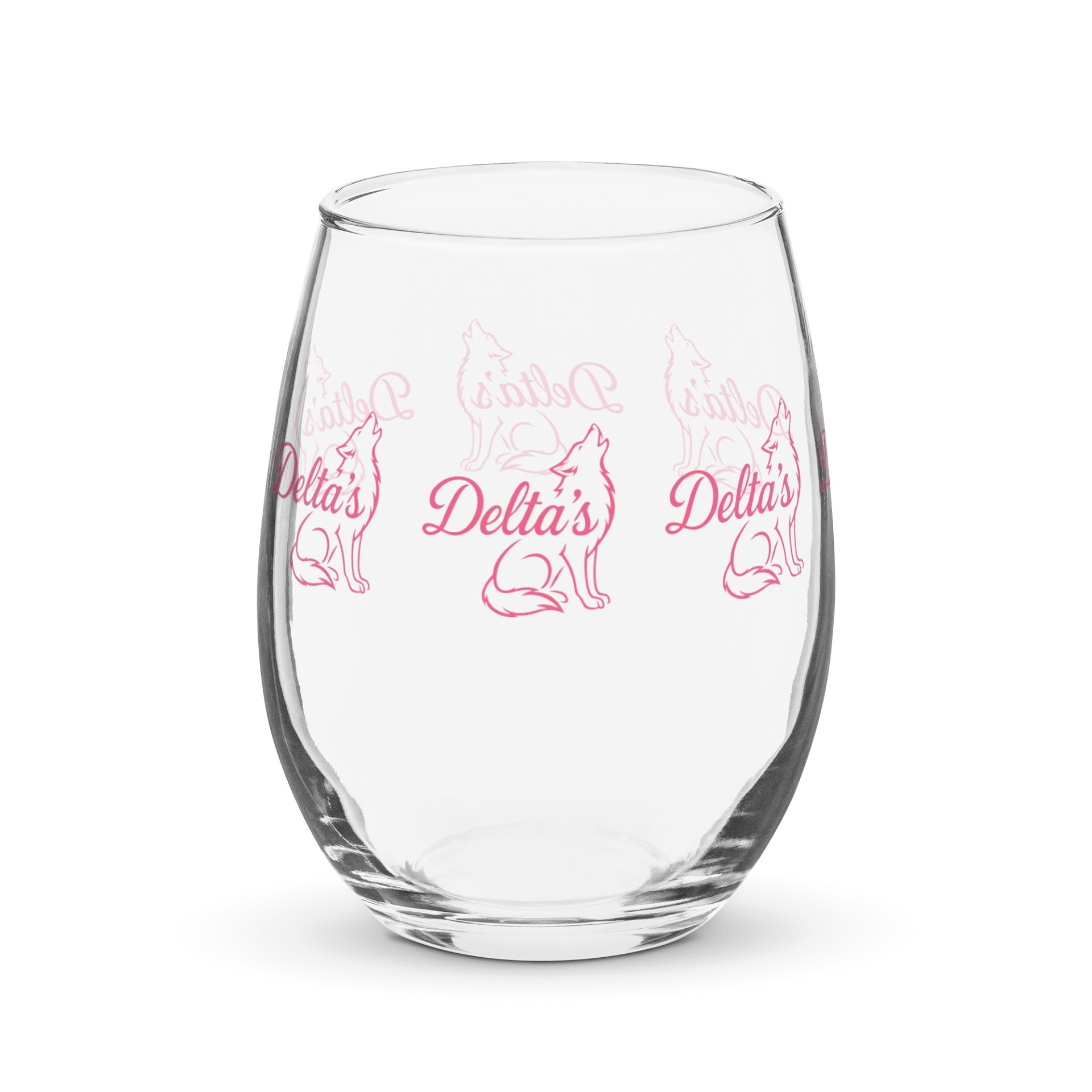 Pixel Pink Celebration Stemless Wine Glass product image (4)