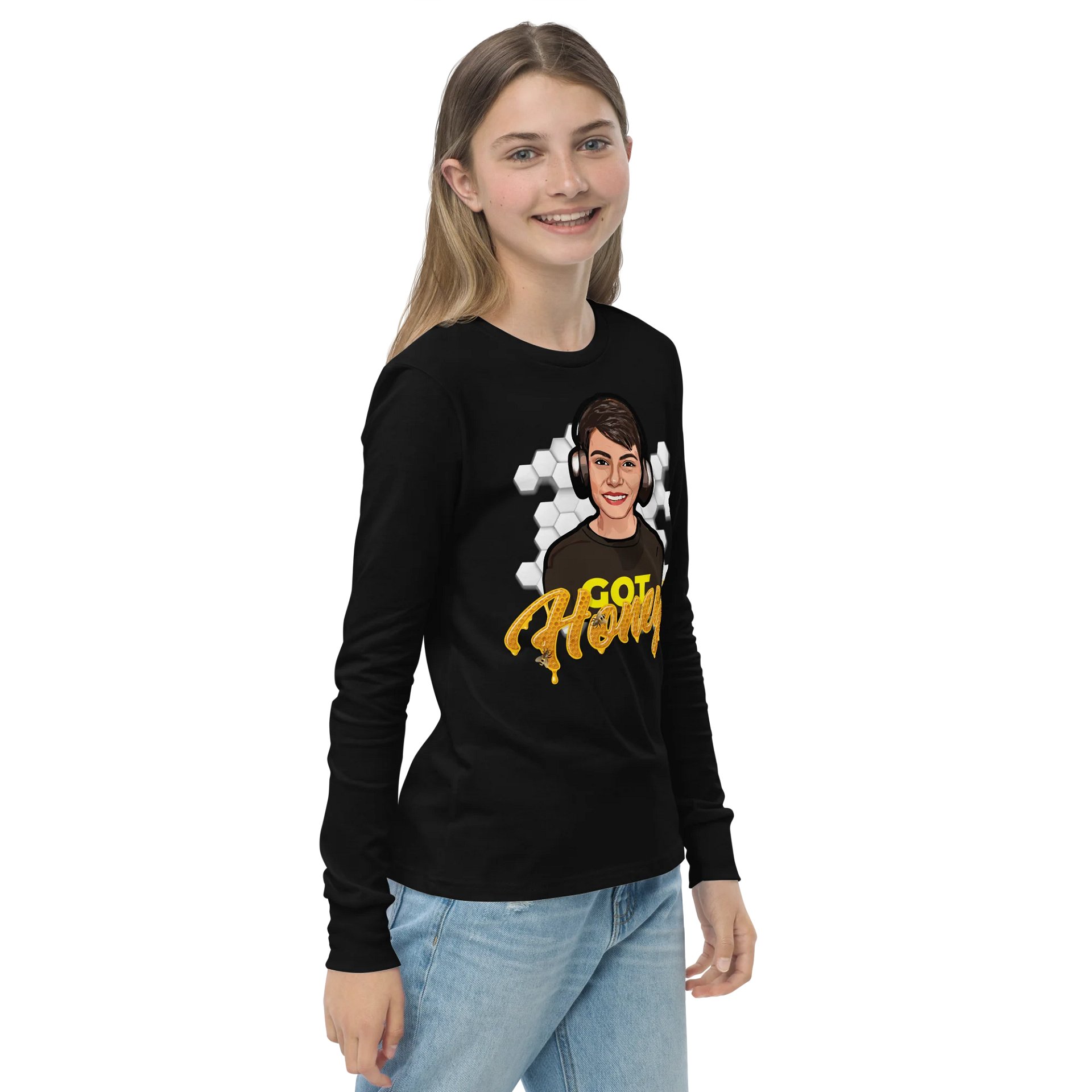 Got Honey Youth Long Sleeve T-Shirt product image (10)