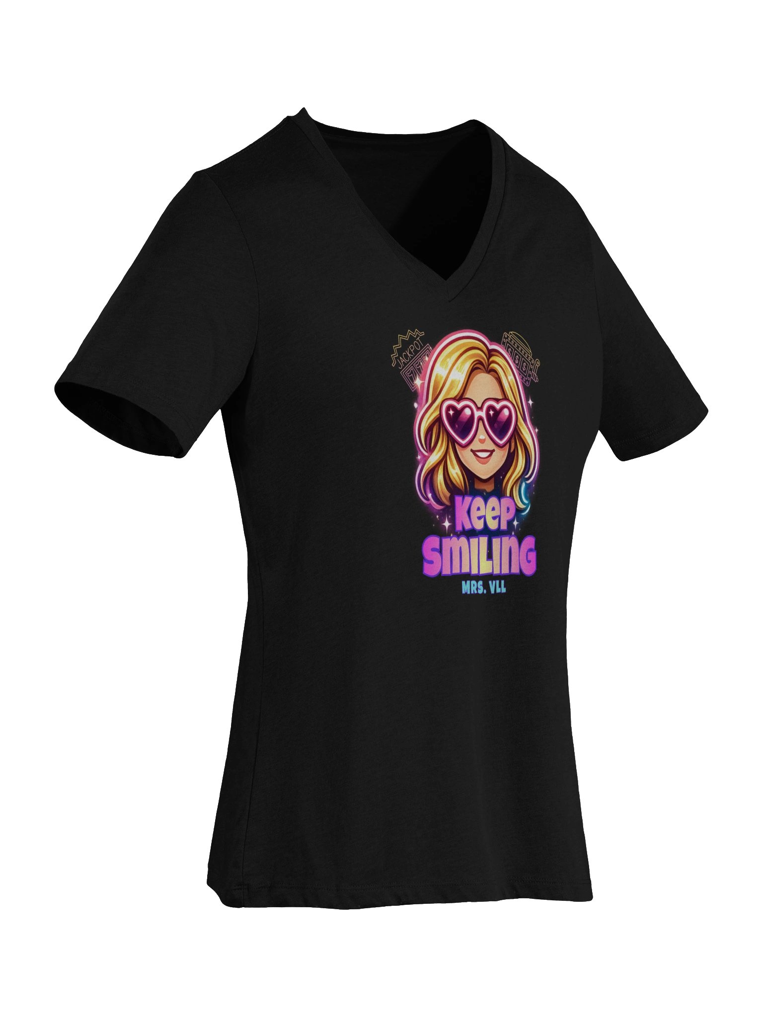 Mrs. VLL Keep Smiling V-neck product image (19)