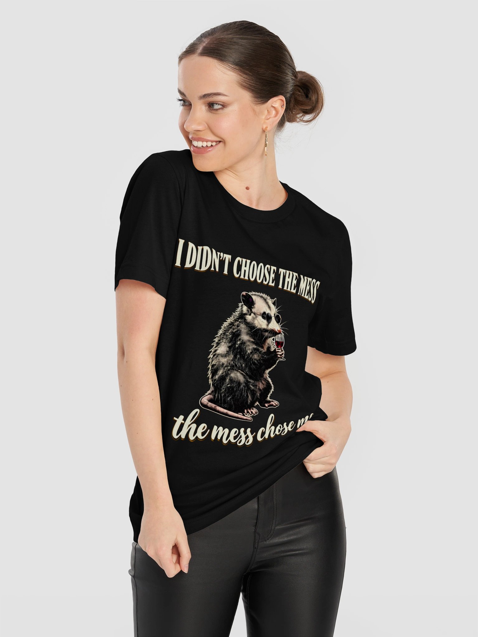 I Didn’t Choose the Mess Funny Opossum T-Shirt product image (113)