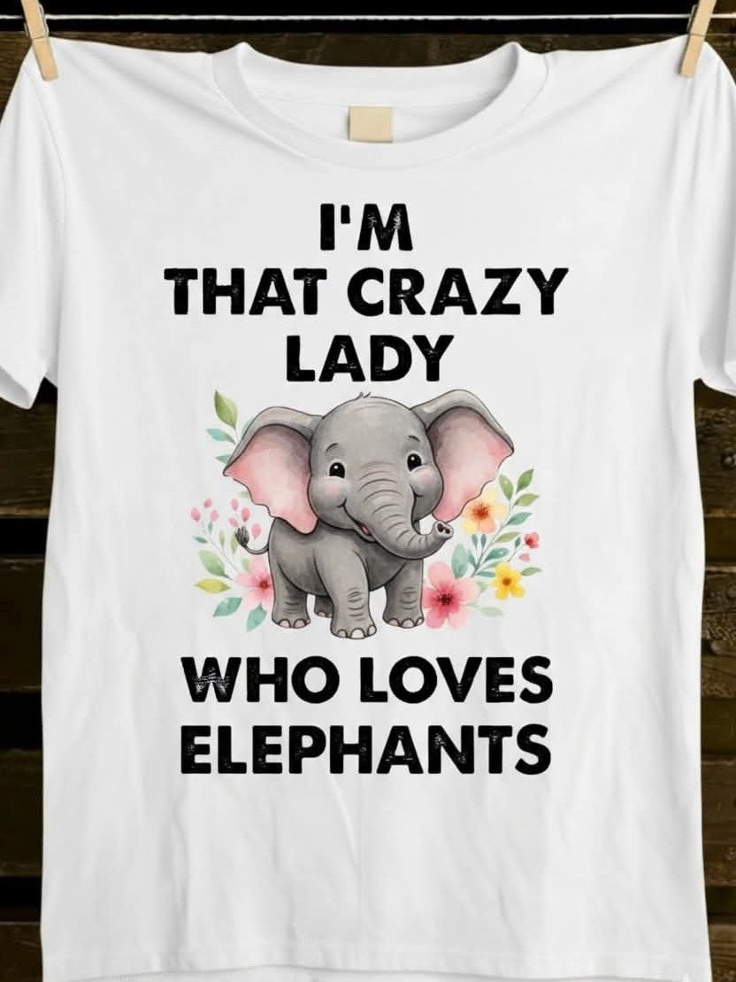 Cheerful Elephant Bliss T-Shirt product image (1)