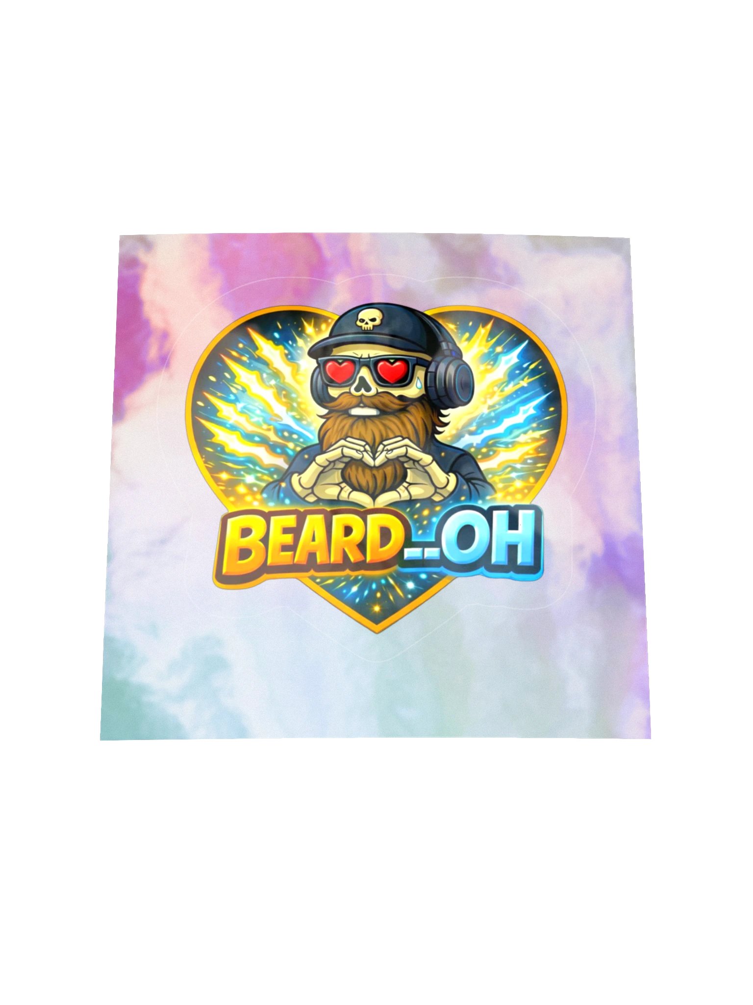 Beard__Oh Holographic Sticker Sheet product image (1)