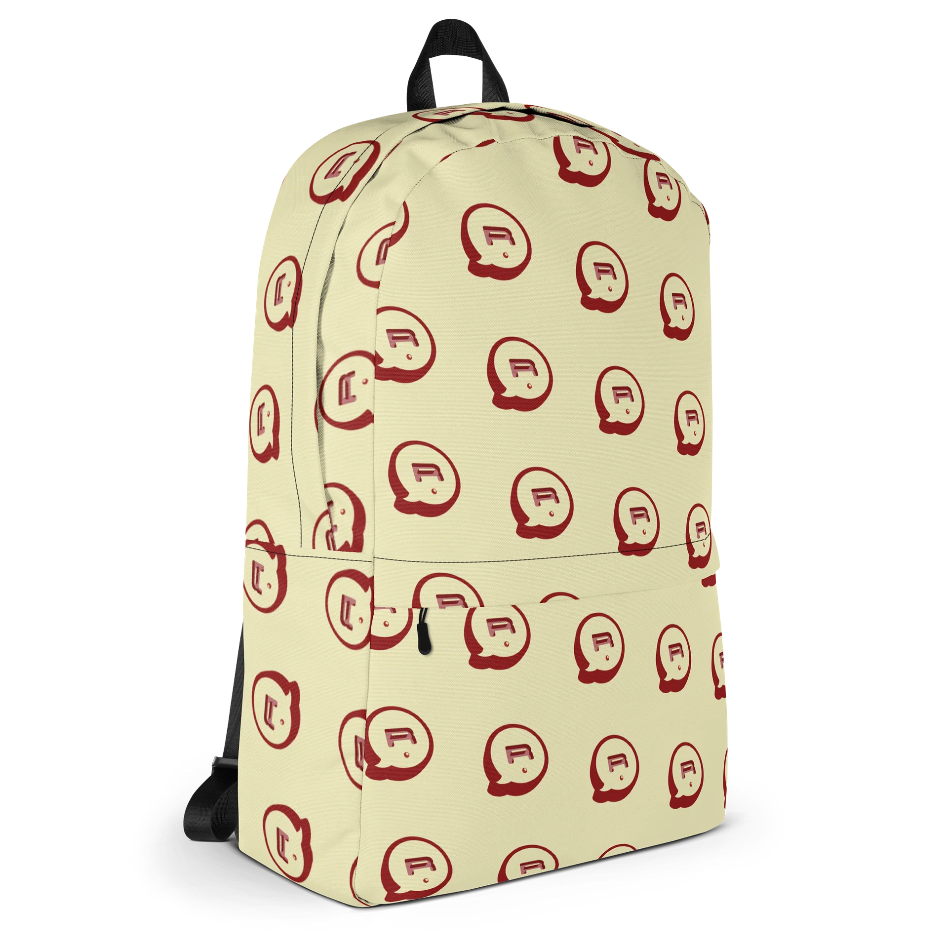 Run Button Logo All Over Print Backpack - Red product image (3)