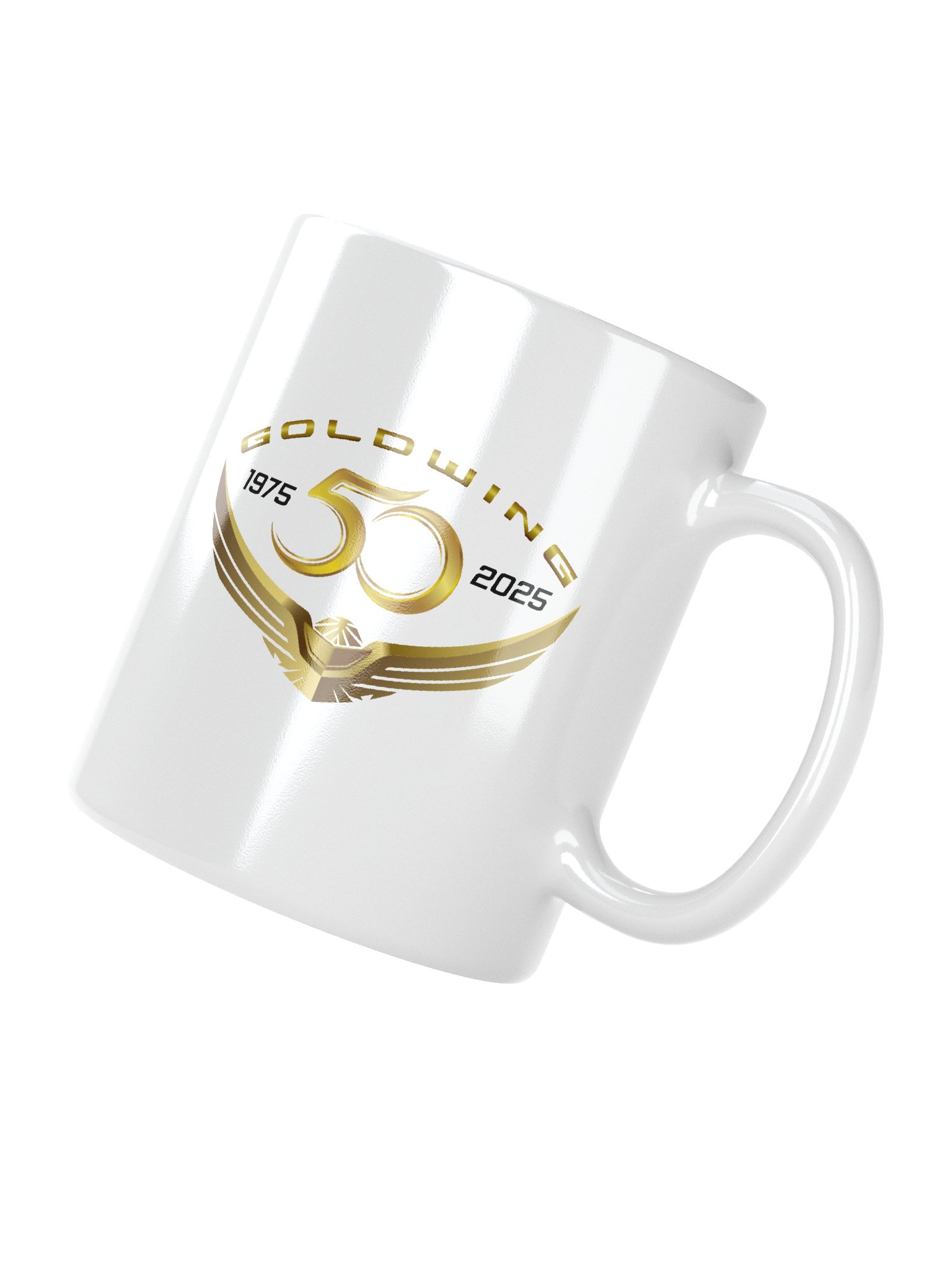 White 50th Anniversary Goldwing Coffee Mug product image (5)