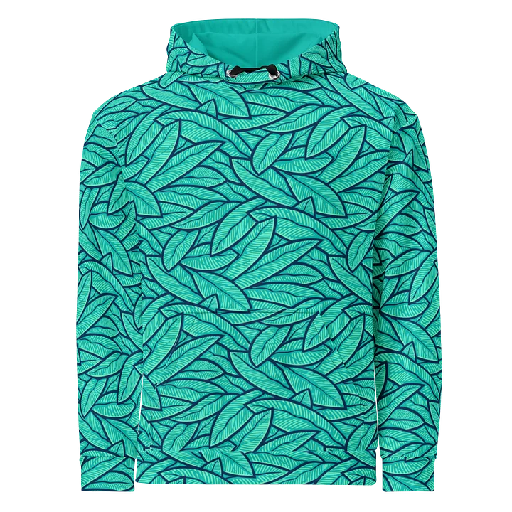 Cyan Leafs - Unisex Hoodie product image (1)