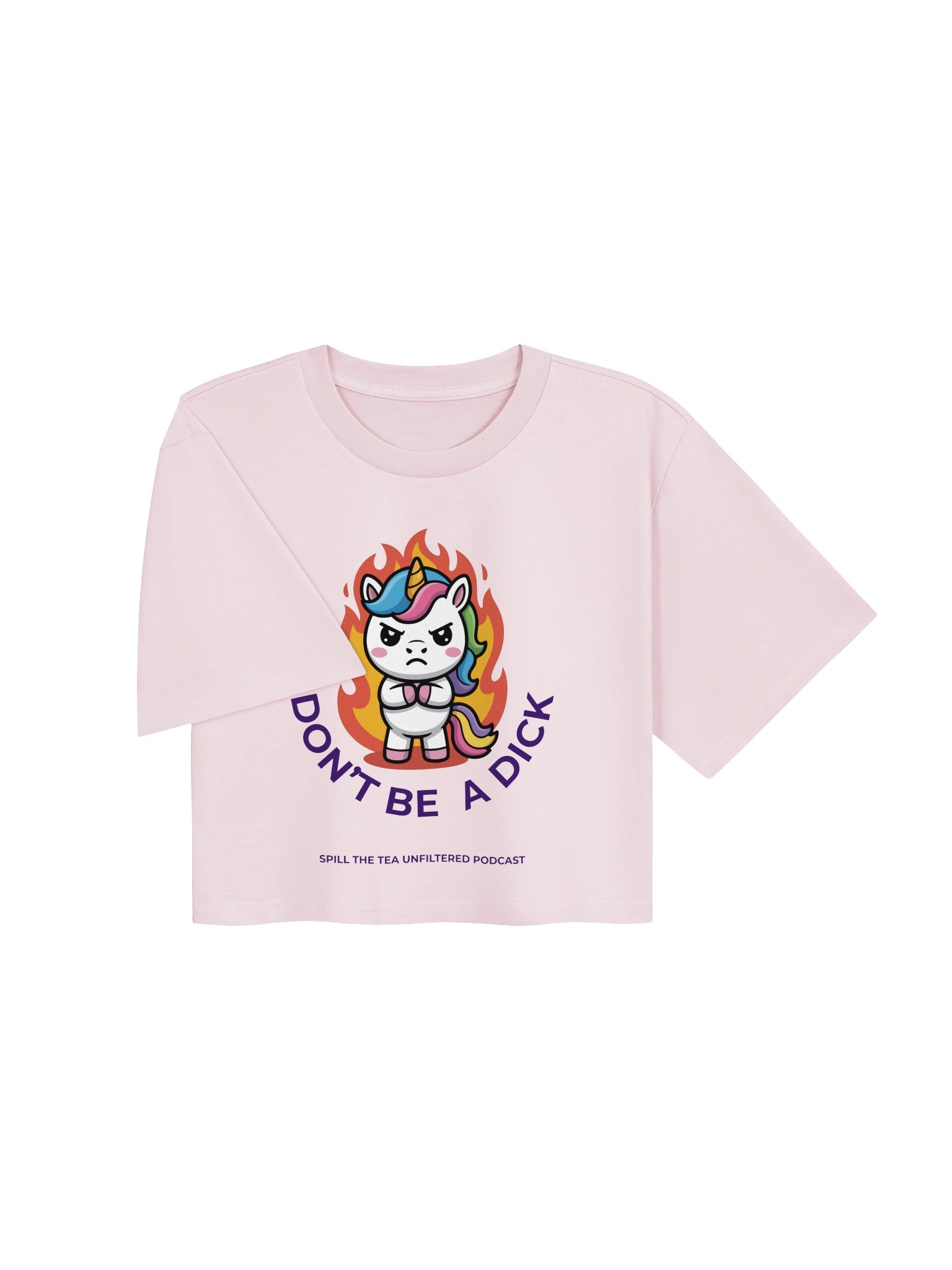 Don’t Be a Dick Unicorn Crop Tee product image (9)