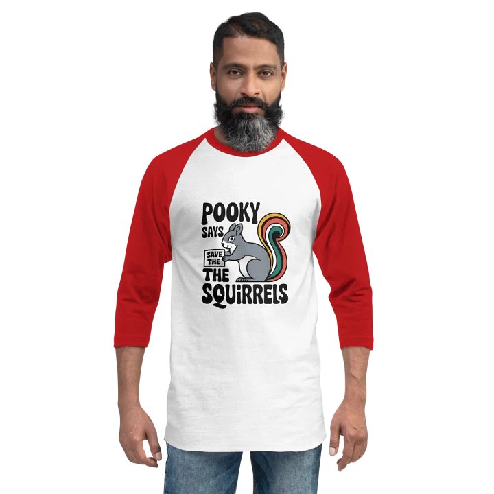 Pooky's Squirrel Saver Raglan Tee product image (2)