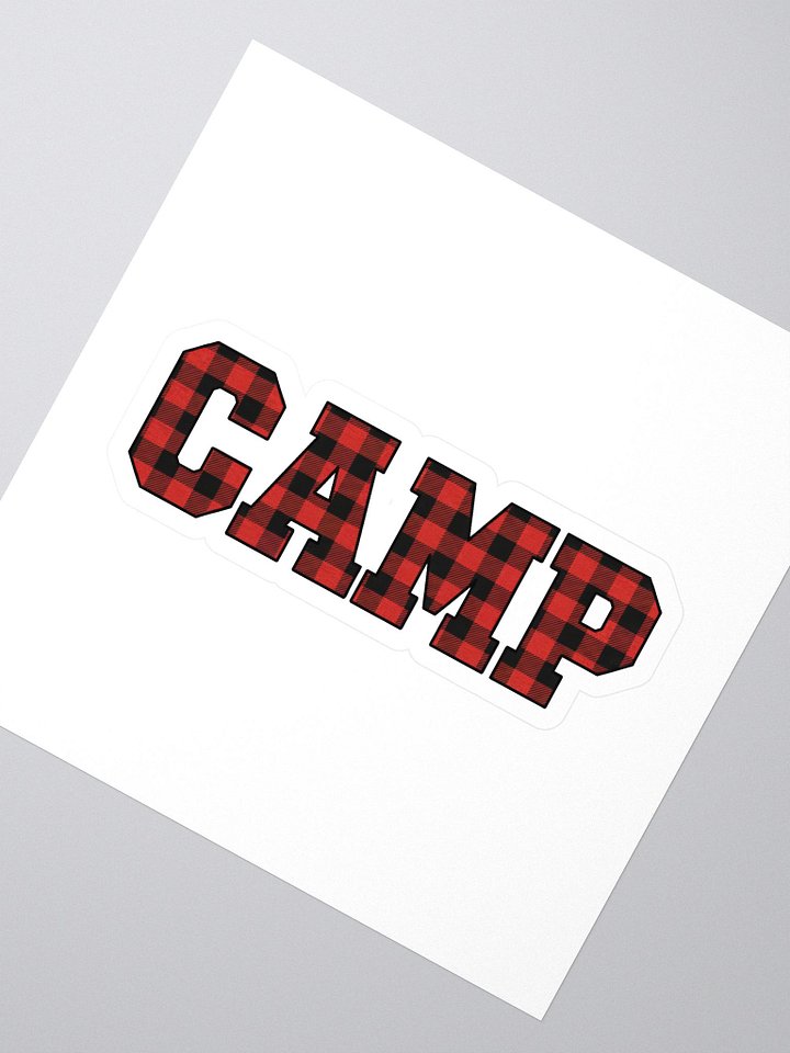 Camp - Buffalo Plaid Sticker product image (2)
