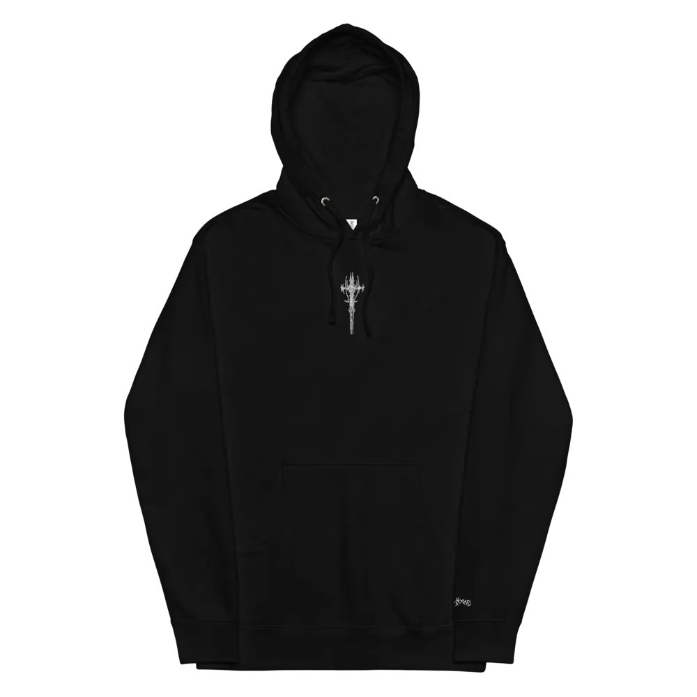 White Crusifix Basic Hoodie product image (2)