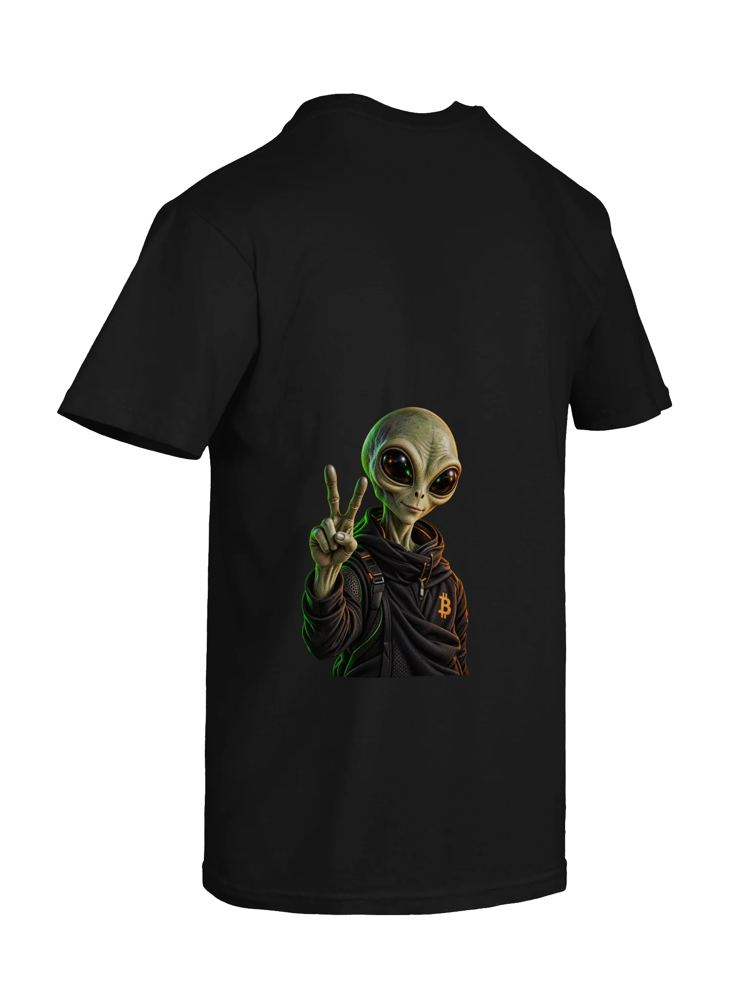 UFO Alien Peace Bitcoin Shirt product image (12)