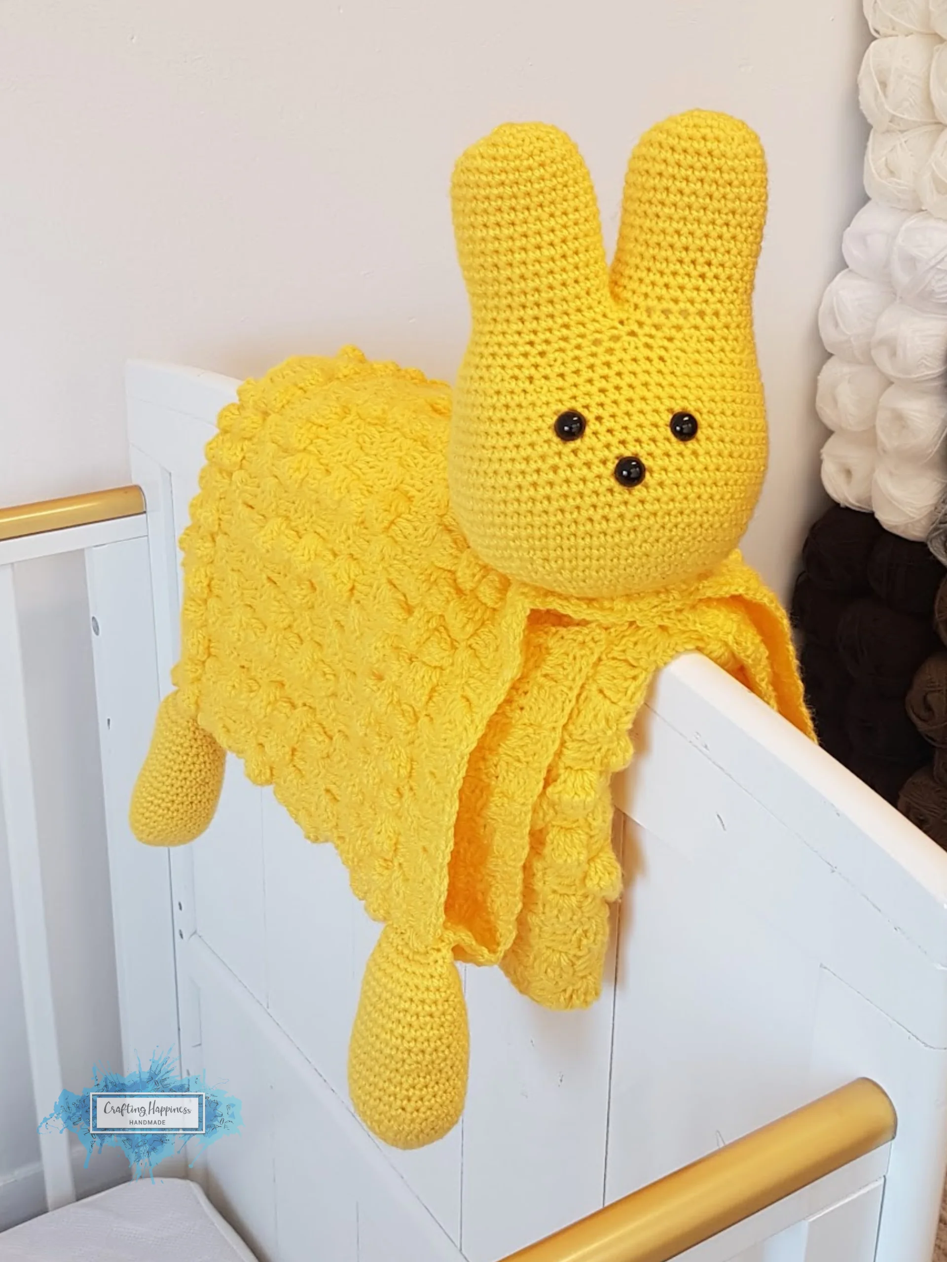 Crochet Easter Bunny Baby Blanket Pattern | C2C Amigurumi Toy (PDF Pattern) product image (1)