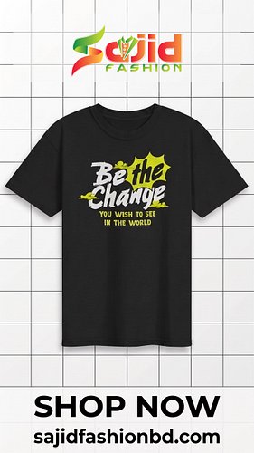 ✨ Be the Change Graphic Tee
Shop Now: https://sajidfashionbd.com/products/be-the-change-graphic-tee 

Make a statement with t...