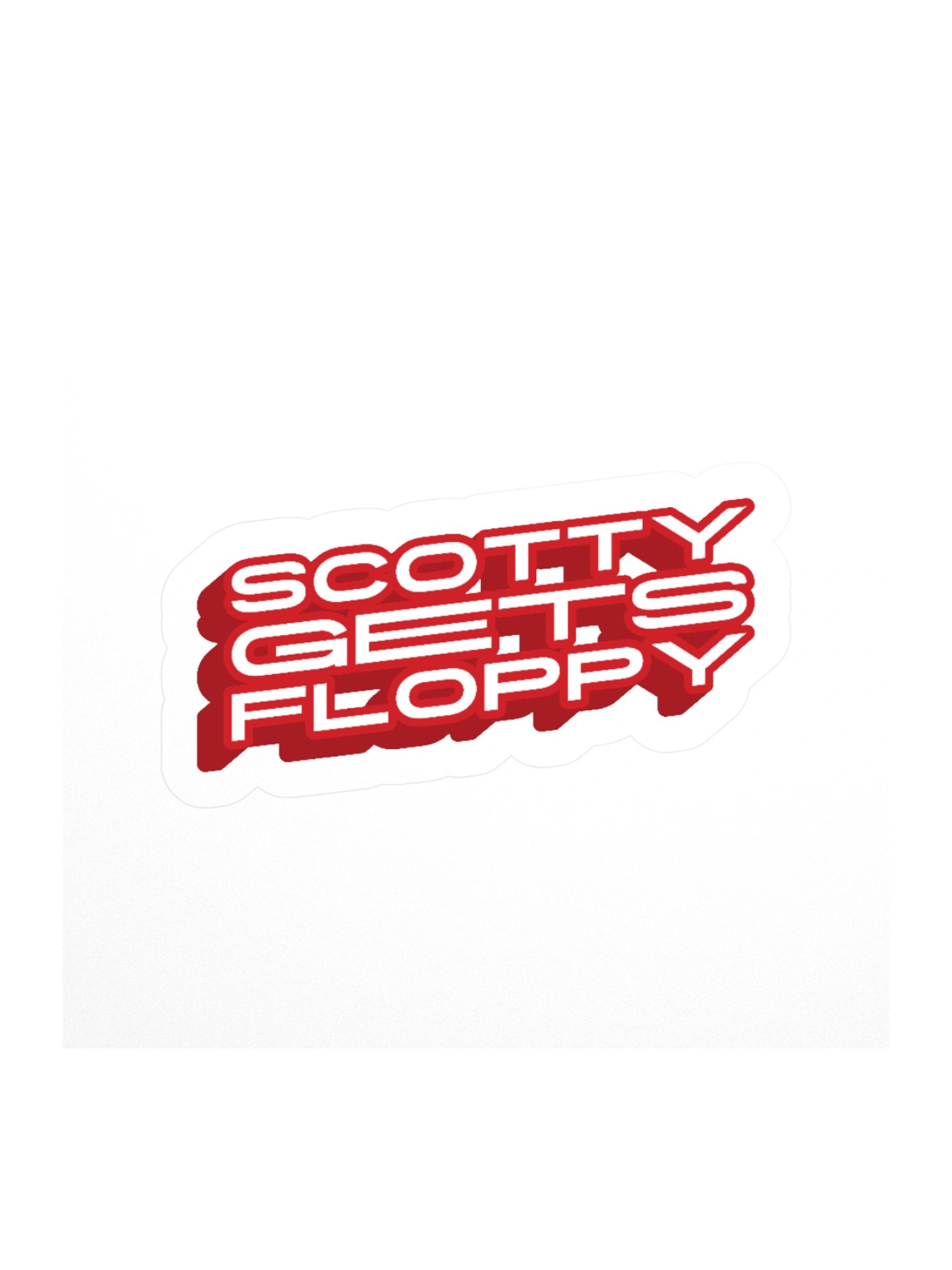 Red Popout Sticker product image (1)