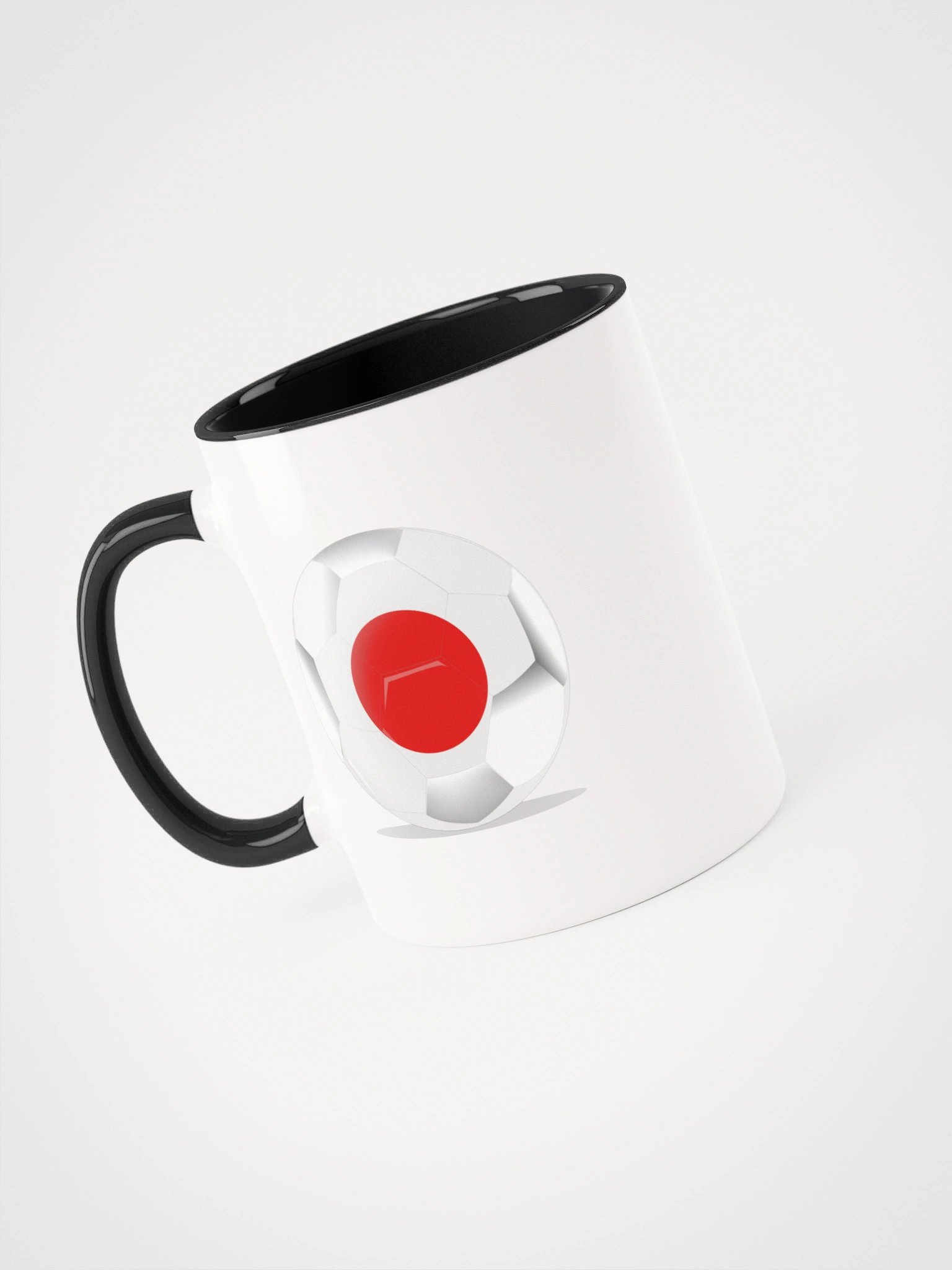 Japan Flag Soccer Ball White Coffee Mug product image (5)