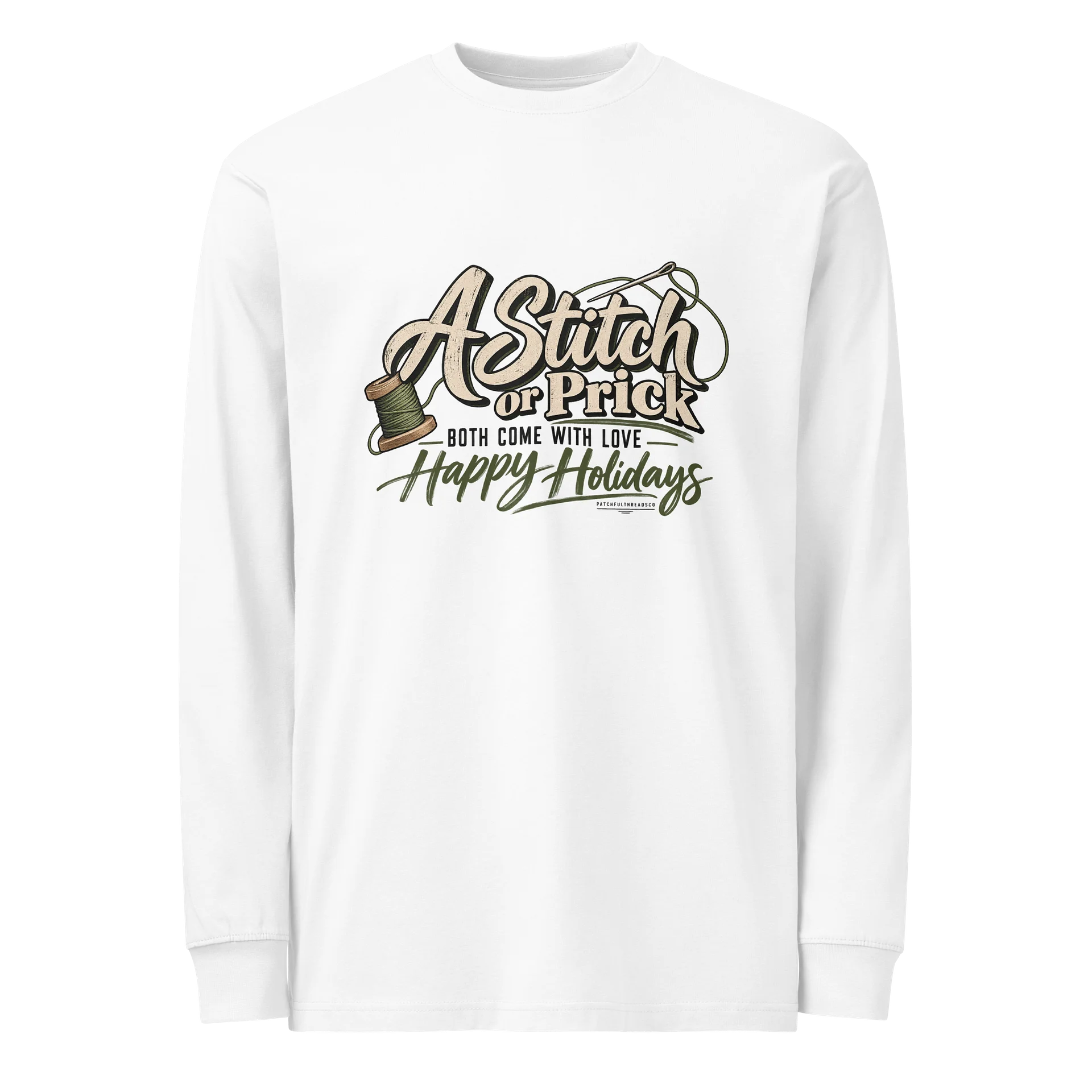 A Stitch or Prick | Retro Unisex Holiday Long-Sleeve T-Shirt product image (9)