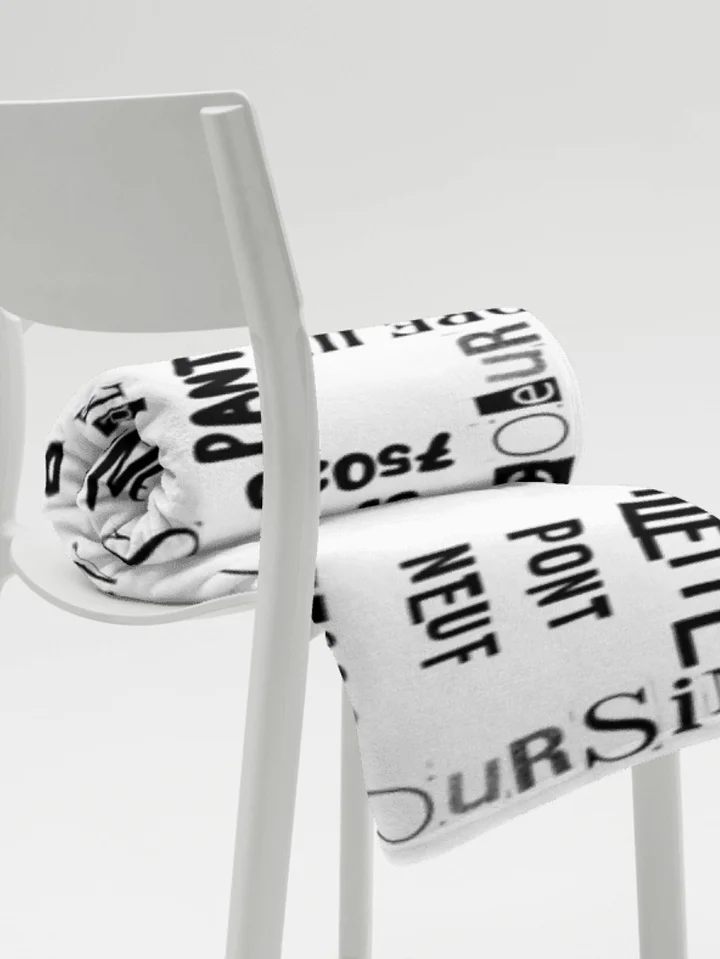 PARIS WORDS - BLANKET - 2 SIZES B&W product image (4)