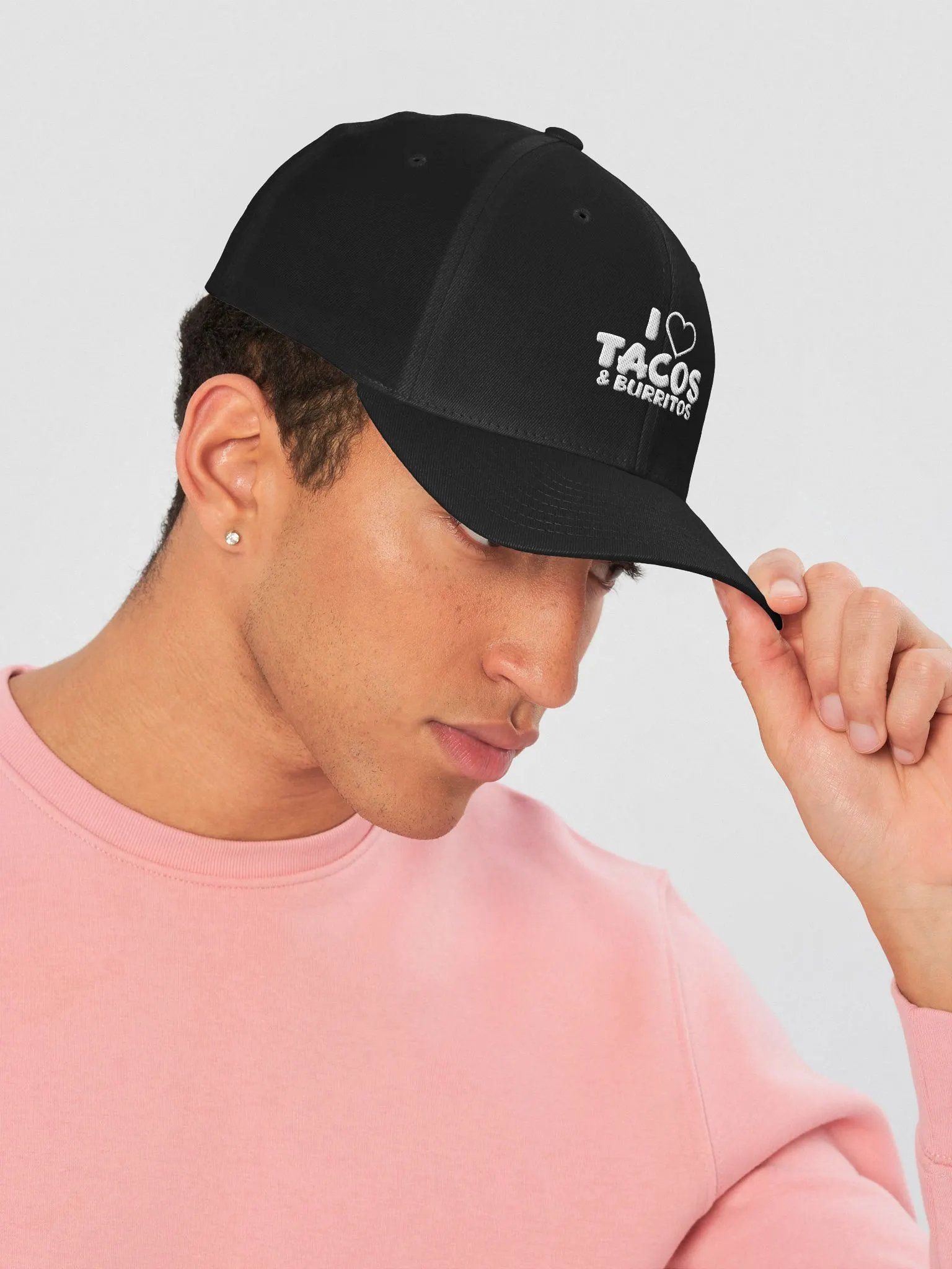 Taco & Burrito Love Fitted Cap product image (4)
