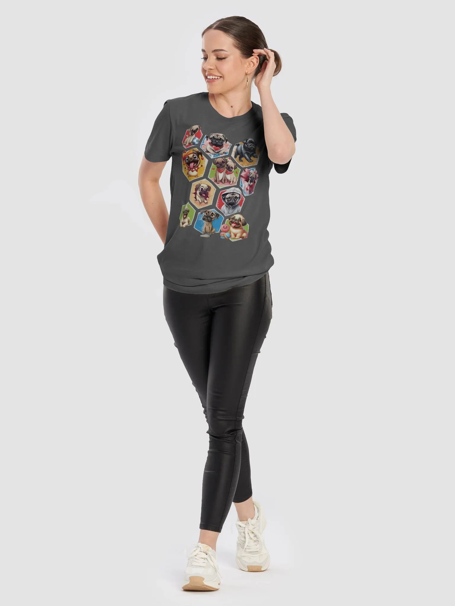 Funny Cute Pugs in Cubes for Anyone Who Loves Their Pet Pug T-shirt Tee product image (11)