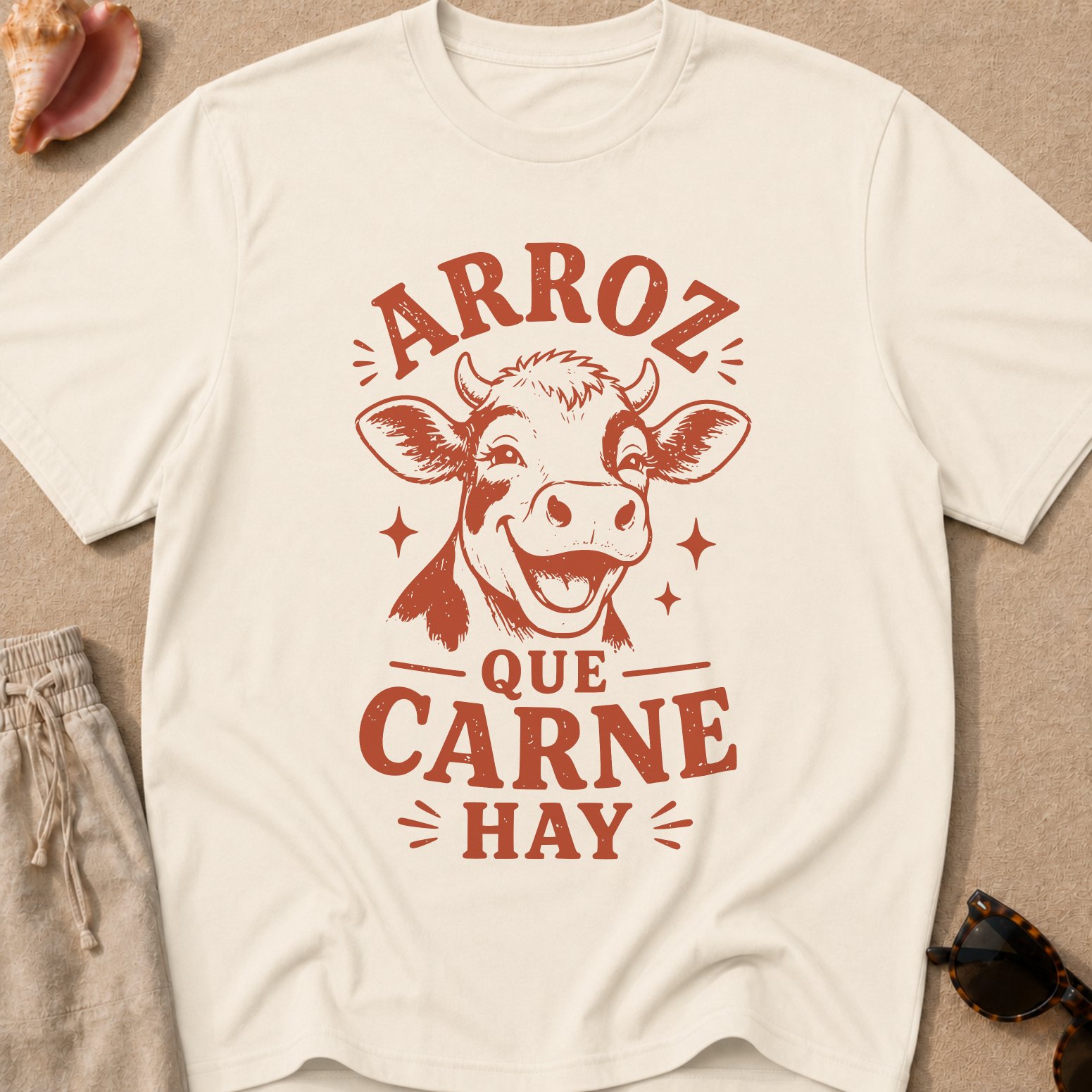 Arroz que Carne Hay Camiseta Unisex product image (1)