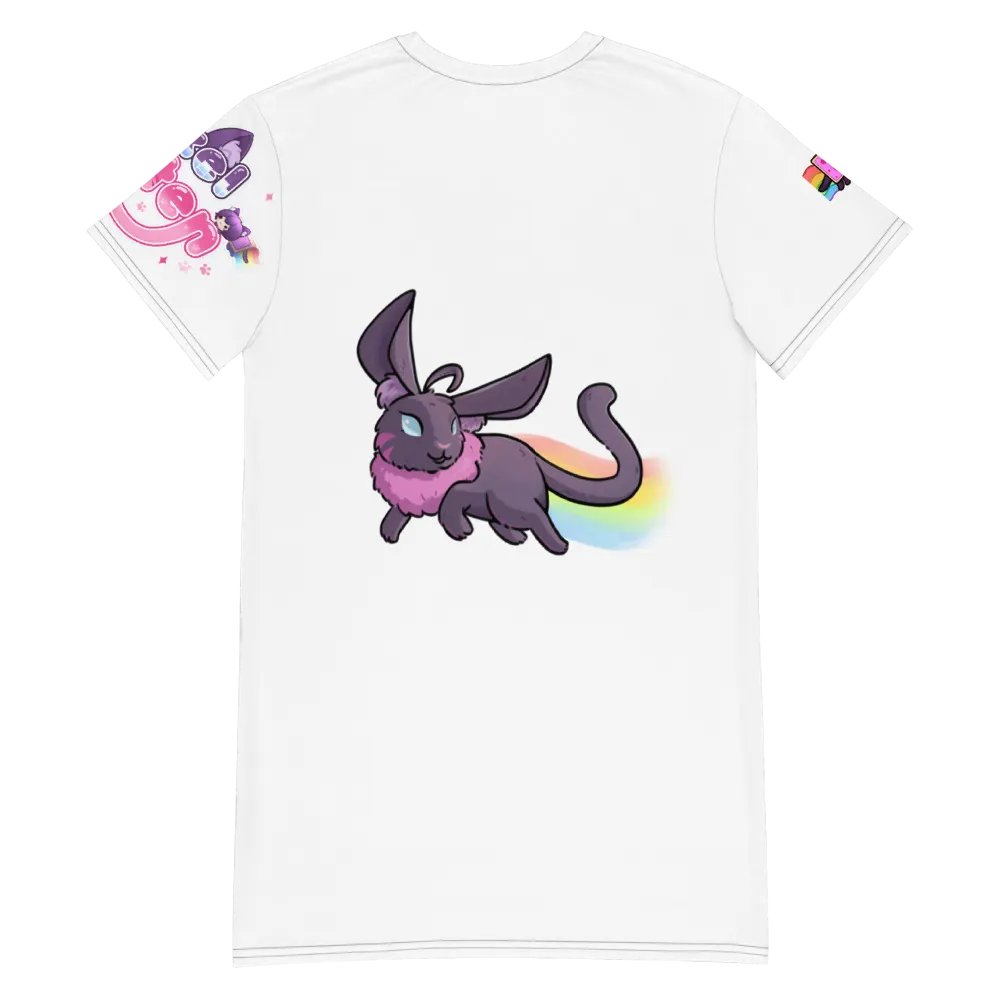 Pixel Kitten Playful All-Over T-Shirt Dress product image (6)