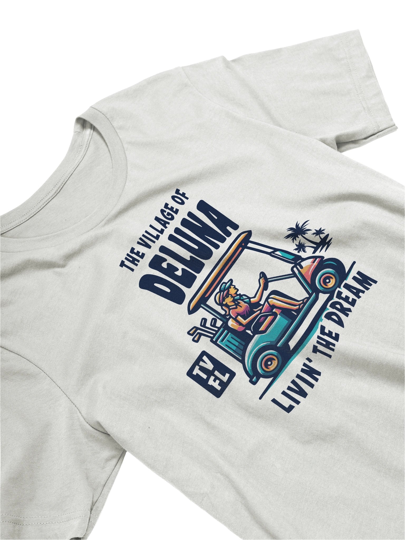The Village of Deluna TV FL Golf Cart Design T-Shirt product image (19)