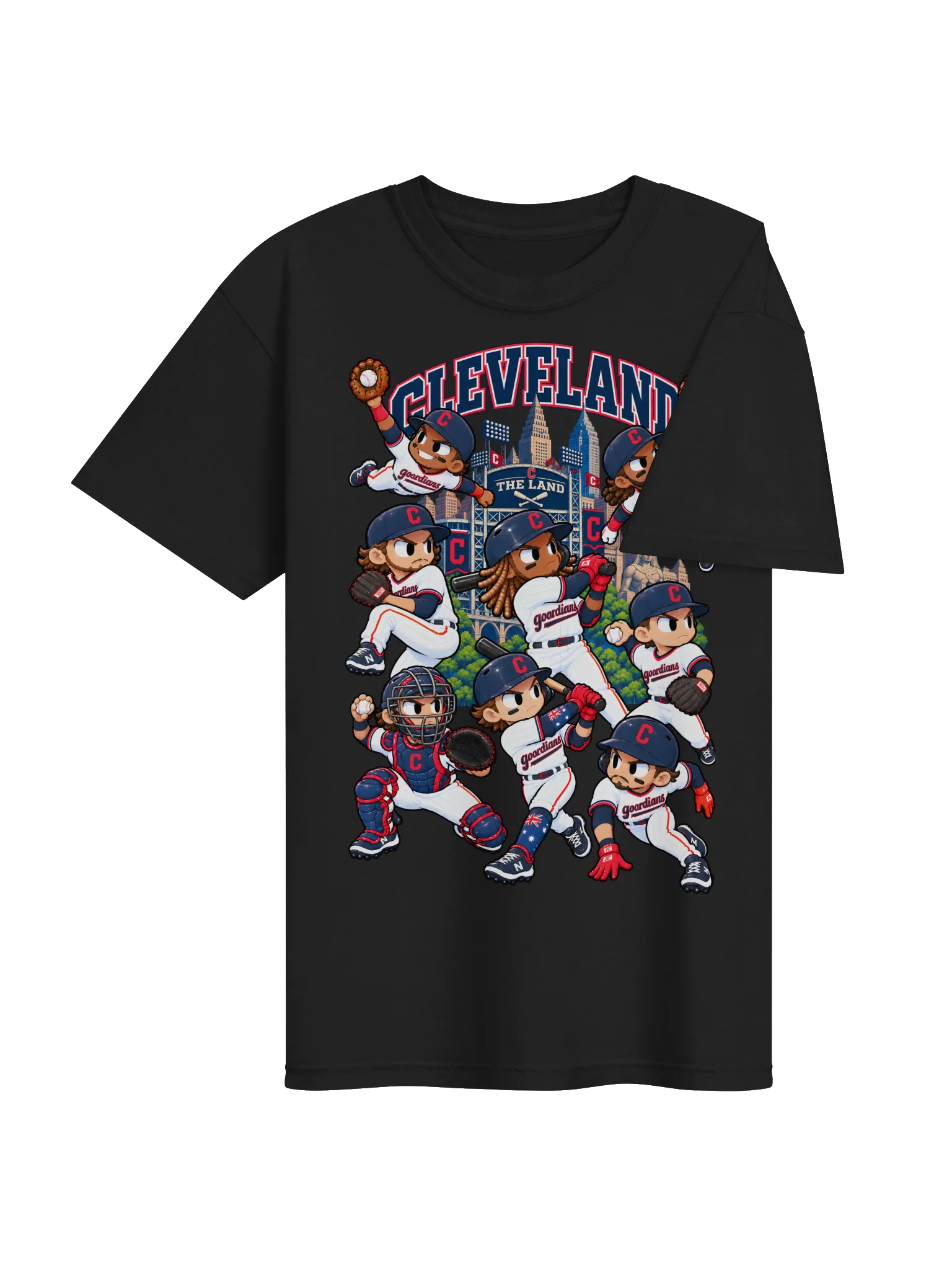 Cleveland Baseball Animated Player T-Shirt product image (15)