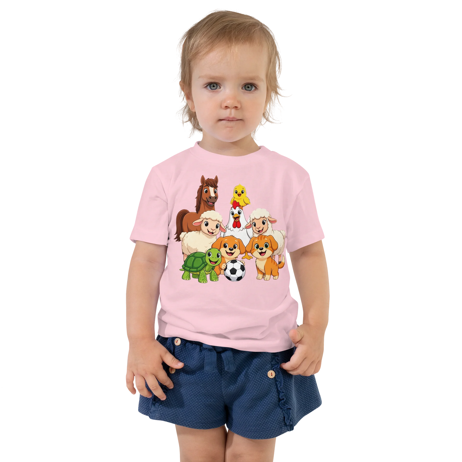 Cute Farm Animal Soccer Toddler Tee product image (1)