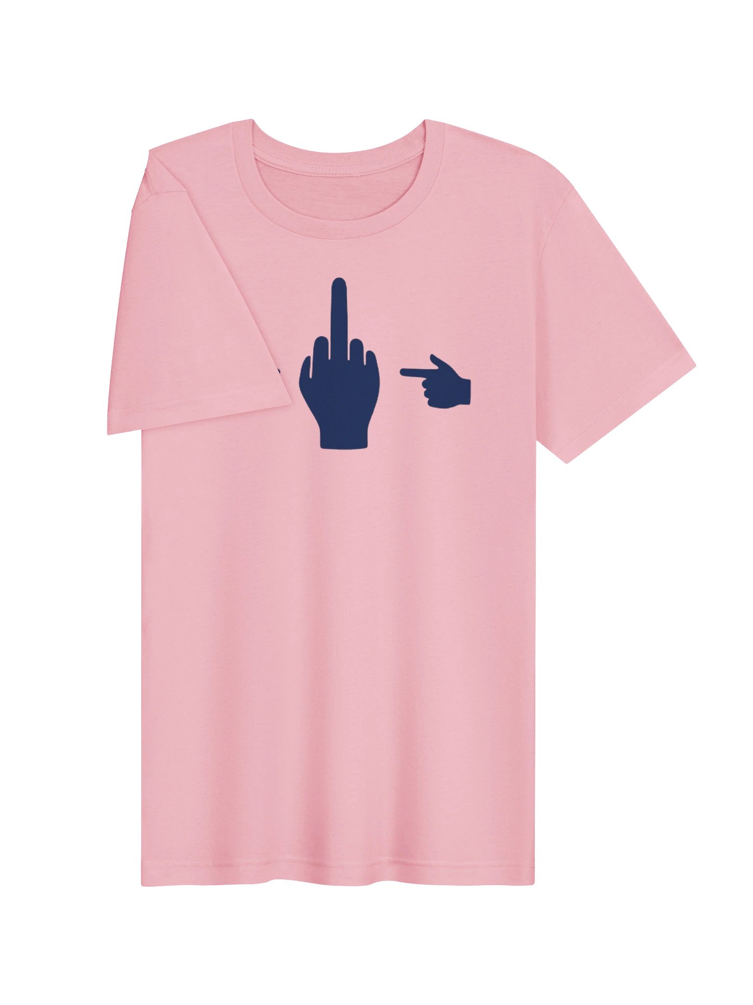 No Middle Finger Point ShopCo Navy Unisex Tee product image (9)