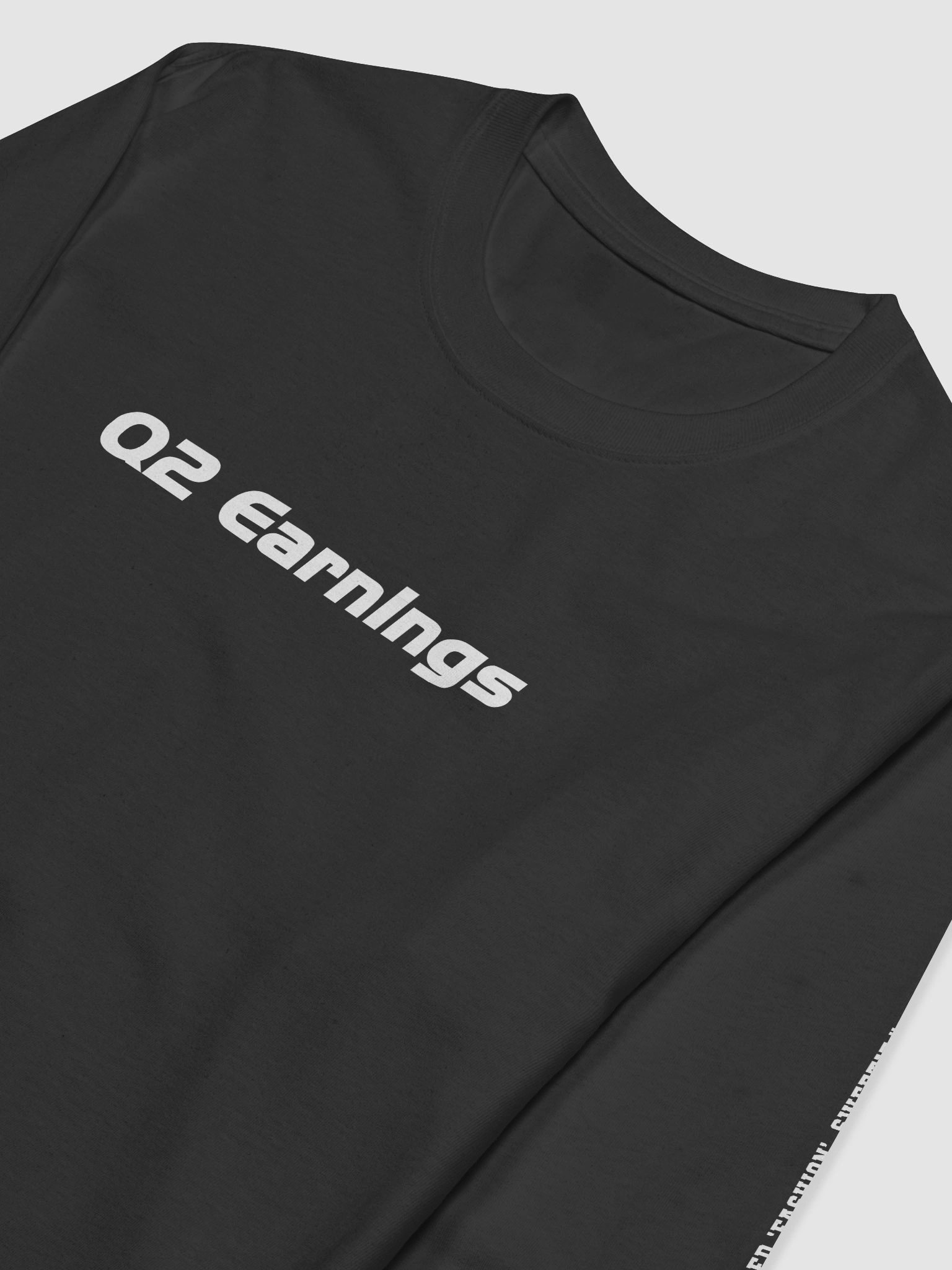 Q2 Earnings | White | Unisex Sweater product image (1)