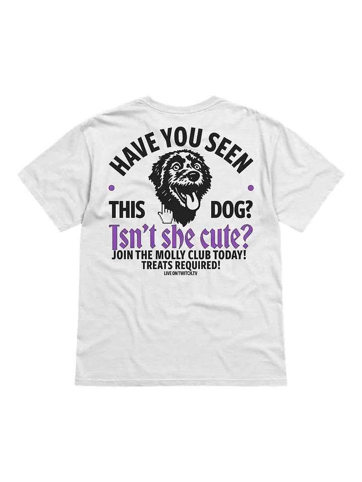 HAVE YOU SEEN THIS DOG? - T-SHIRT (WHITE & PURPLE) product image (2)
