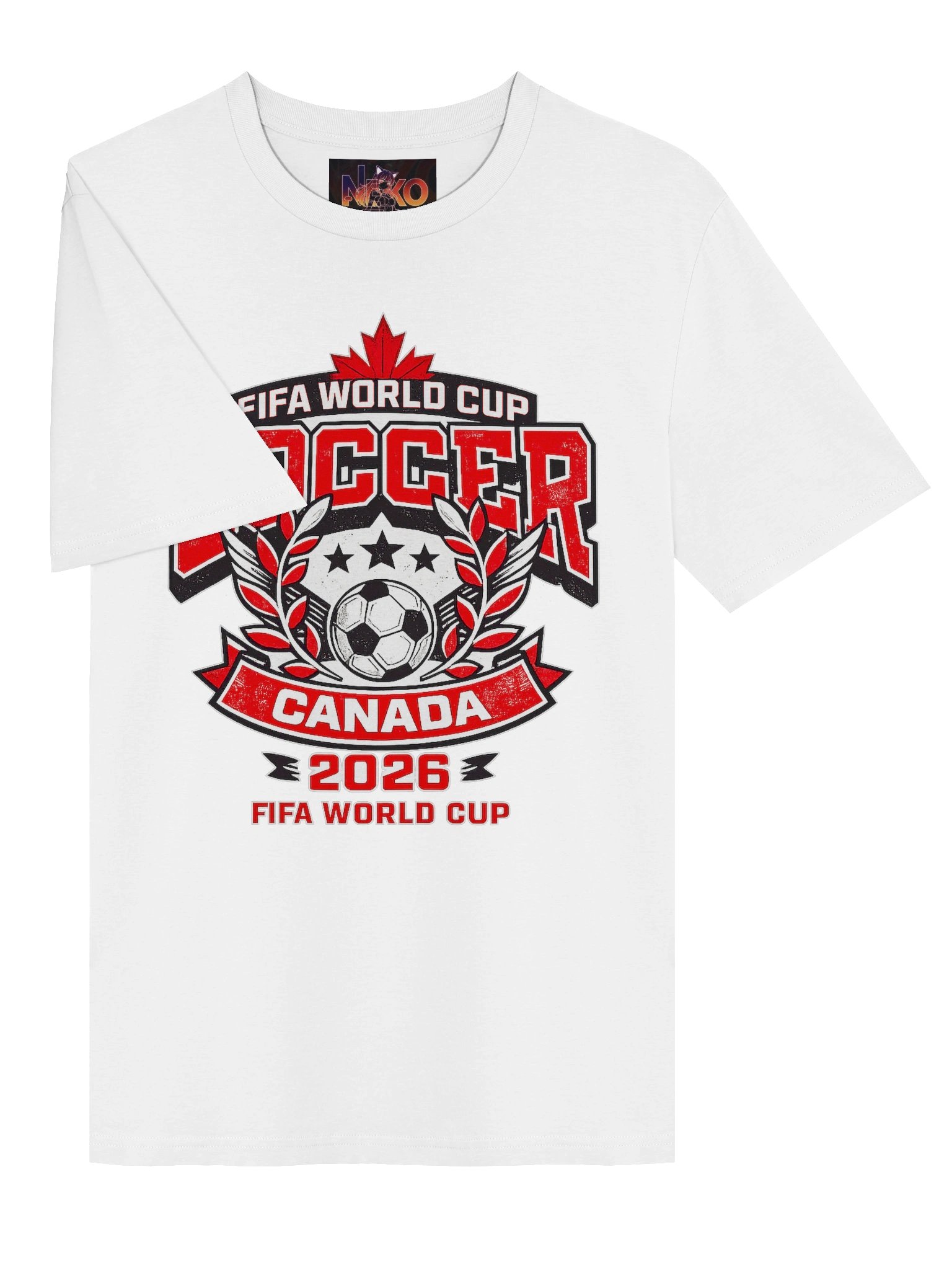 World Cup 2026 Urban Clash Tee 🔴⚽ | Street Soccer Graphic Shirt (Canada Edition) product image (3)