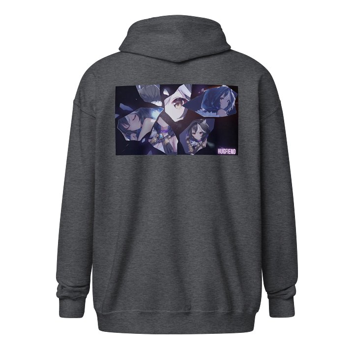 Hugkai: Ube Rail Front/Back Design Zip Hoodie product image (2)