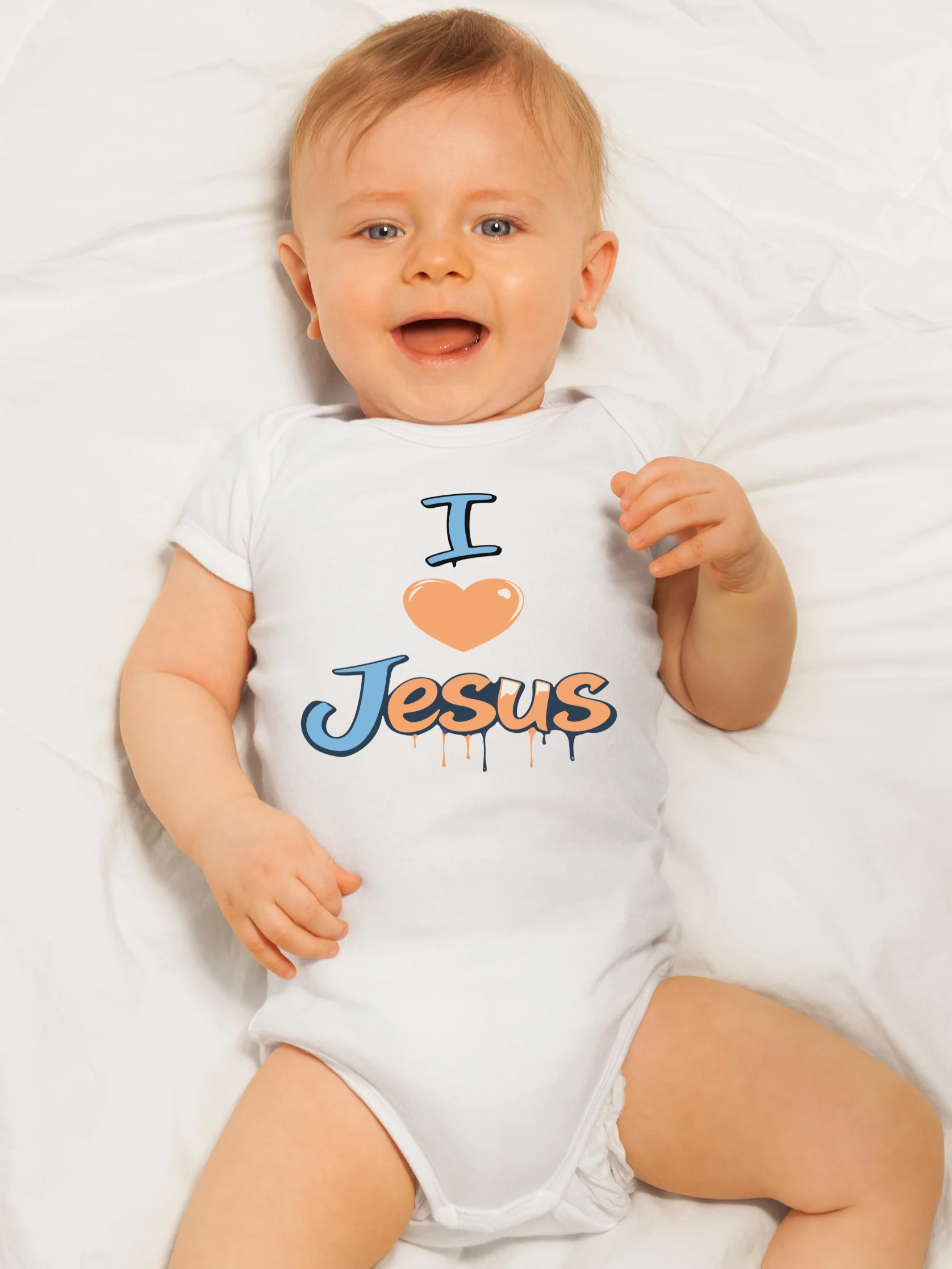 I Love Jesus Baby Bodysuit product image (6)