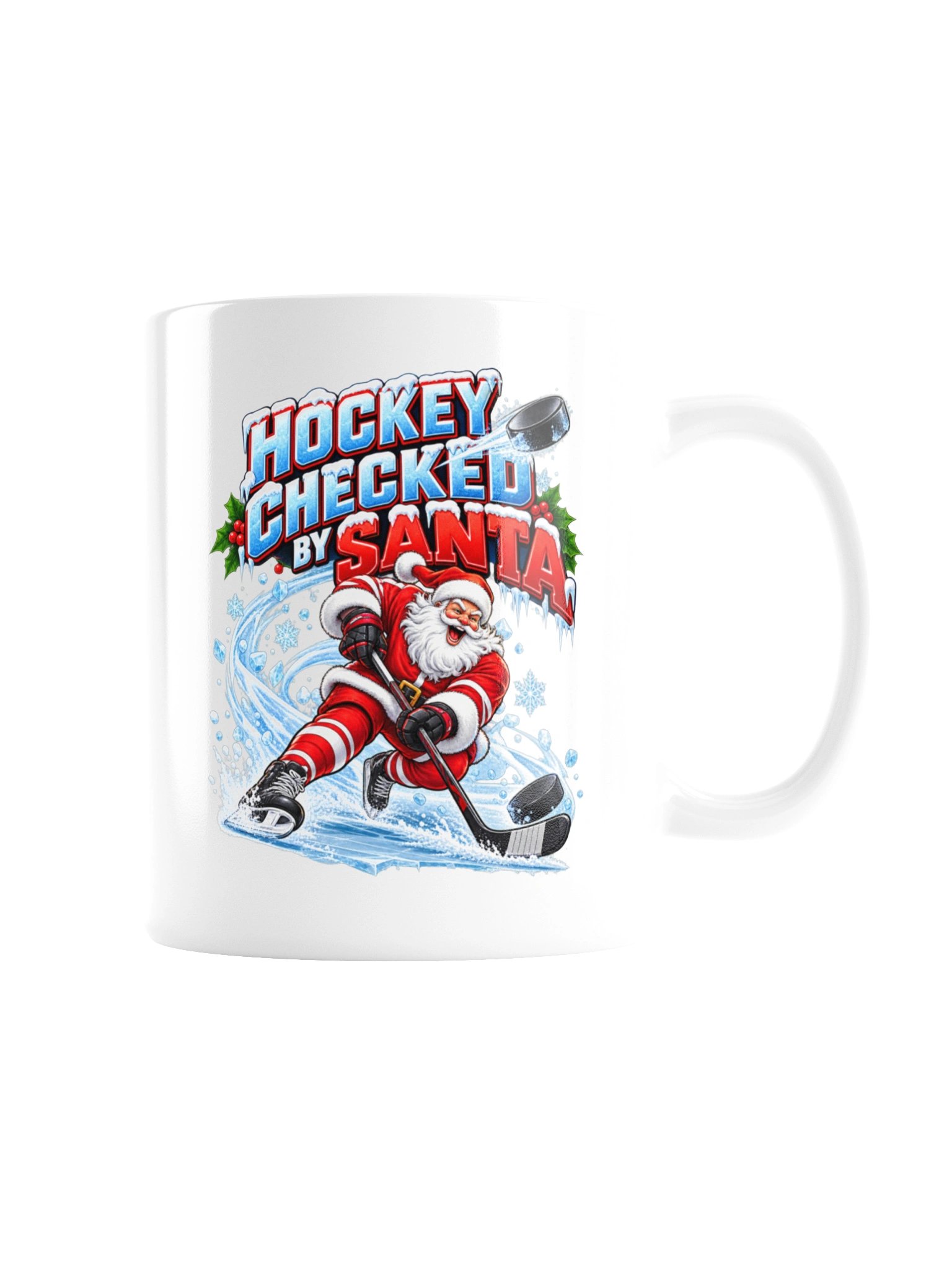 HOCKEY CHECKED BY SANTA - MUG product image (9)